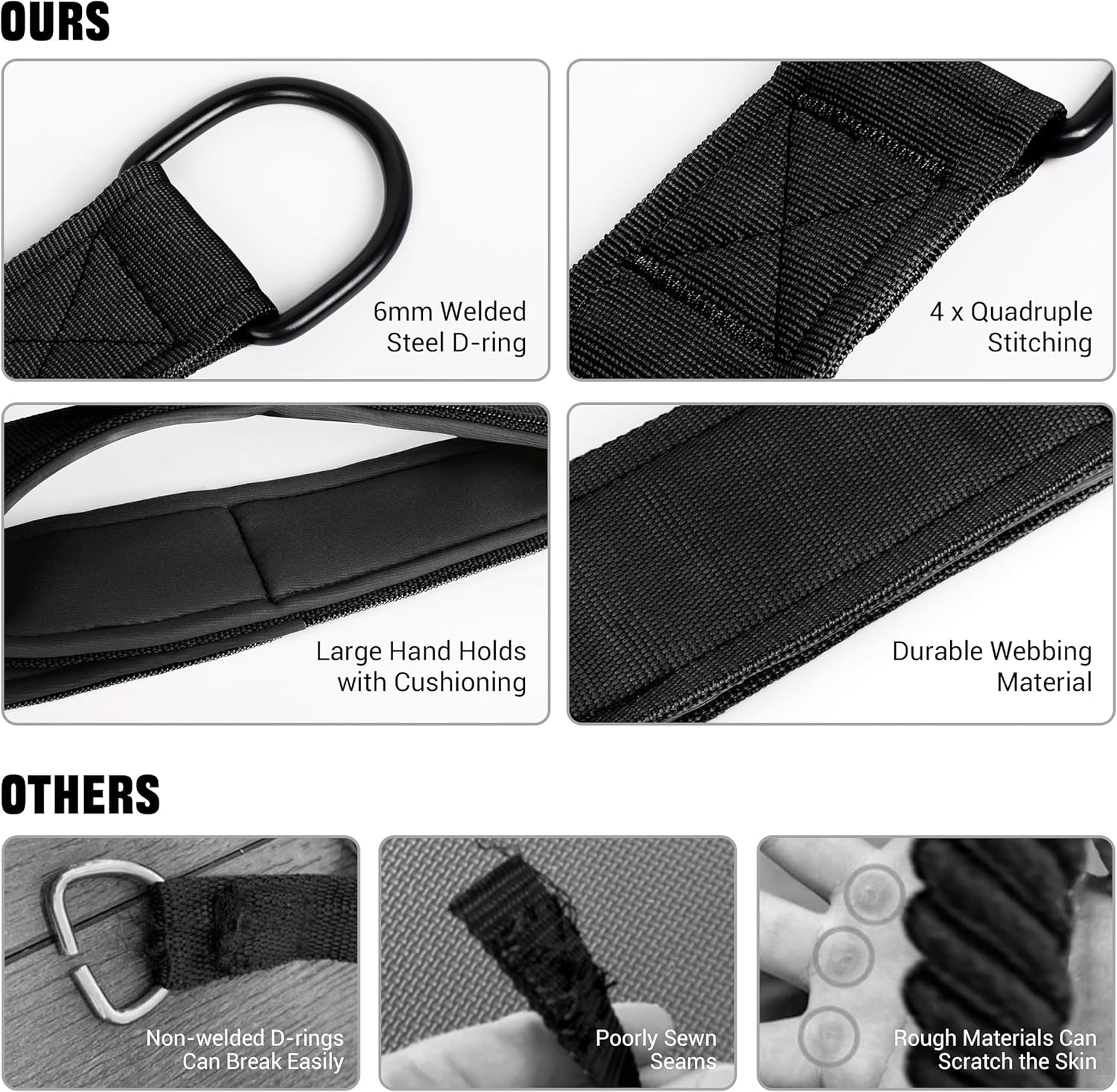 Vulken Corda per Tricipiti con Cavo Extra Lunga - immagine 3