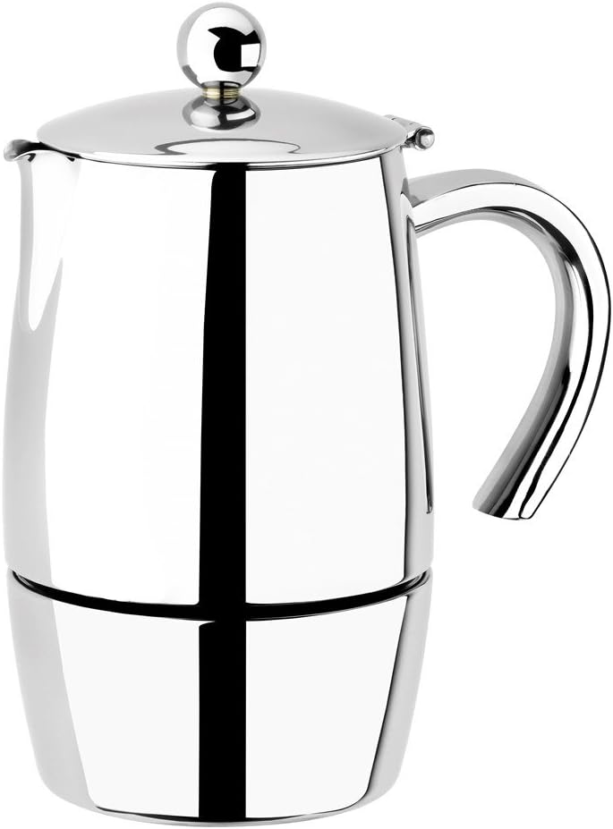 BRA, Caffettiera Magna in acciaio Inox 18/10, 4 tazze