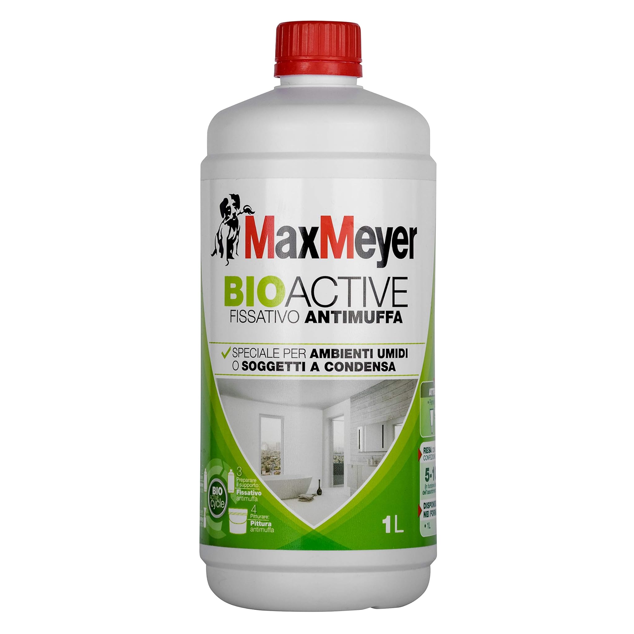 Maxmeyer Fissativo Antimuffa all'acqua Bioactive 1L