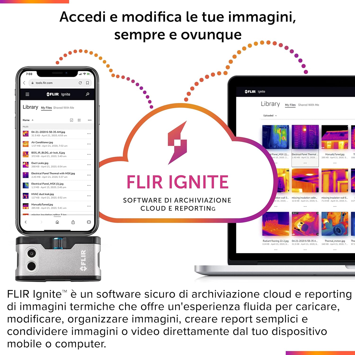 FLIR ONE Gen 3 - Termocamera per Smartphone Android (USB-C) - immagine 6