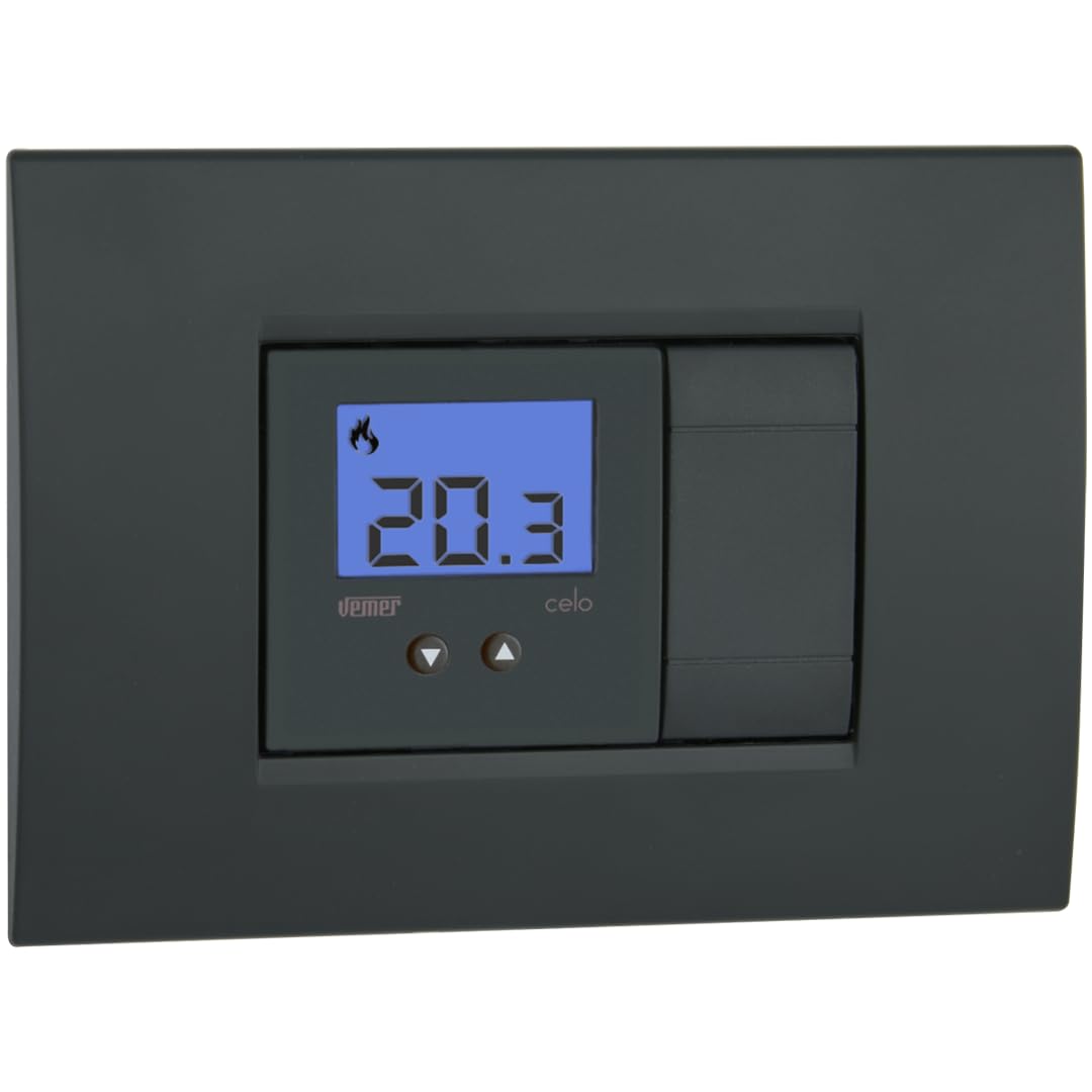Vemer VE780300 CELO LCD - Termostato da Incasso 2 Moduli