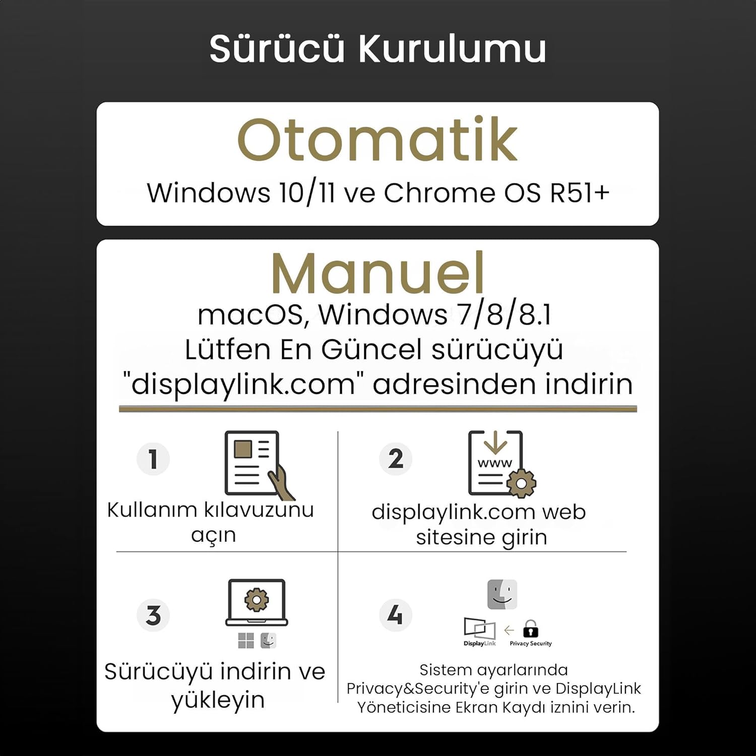 Cudy Docking Station USB-C Universale DisplayLink Dual 4K - immagine 6