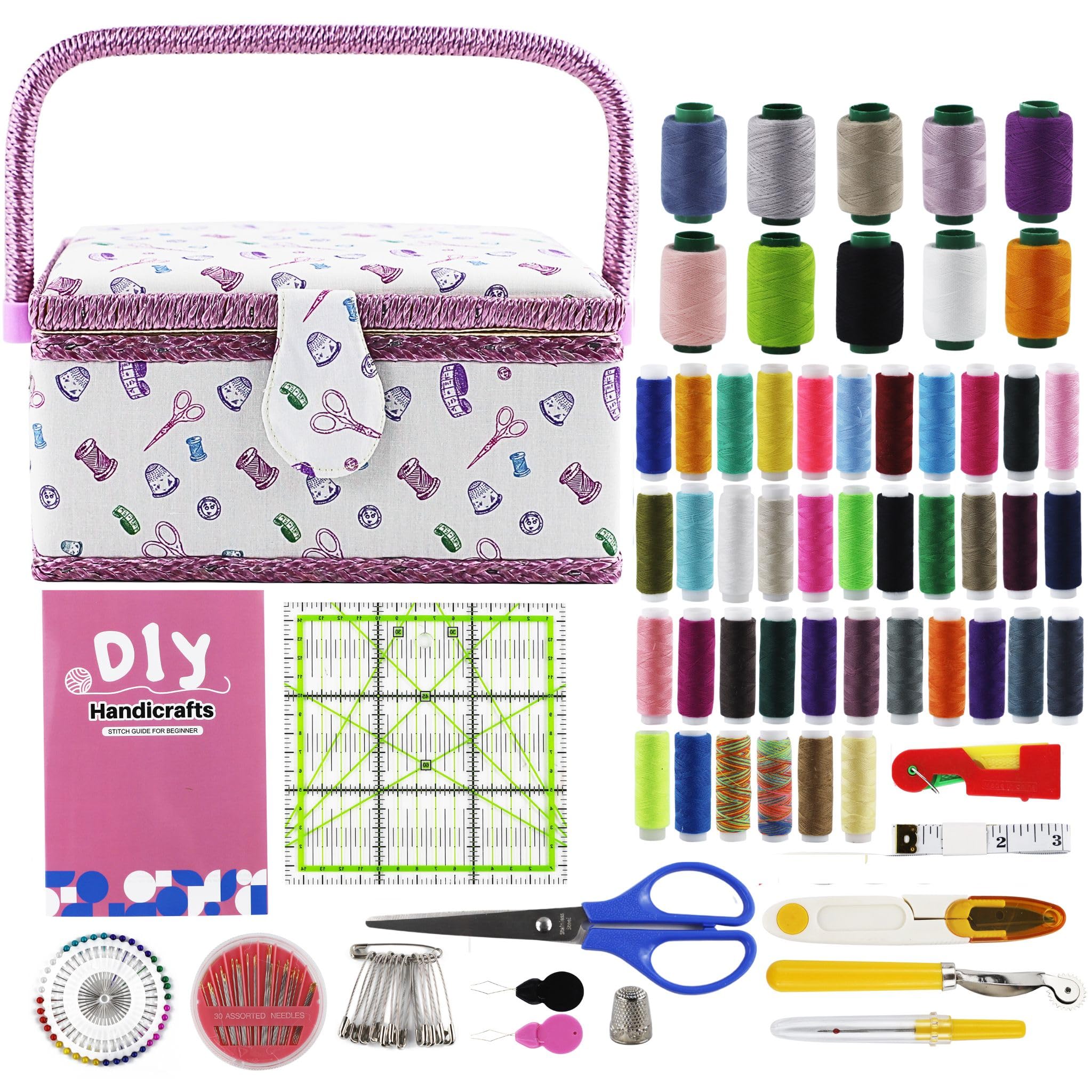 Susggo Kit da Cucito 140 Pezzi con Accessori
