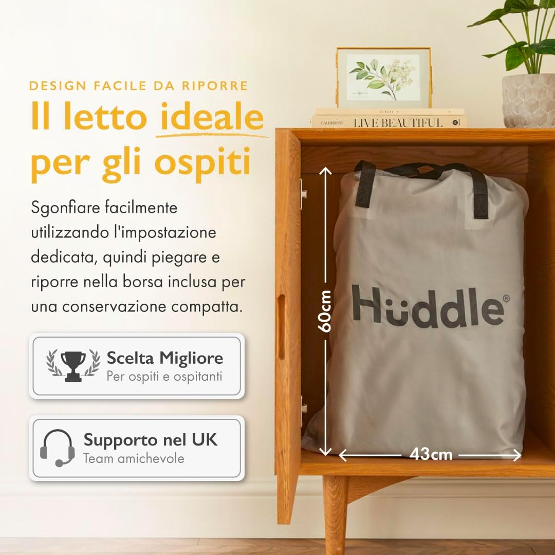 Huddle Lite - Materasso Gonfiabile con Pompa Integrata - immagine 6