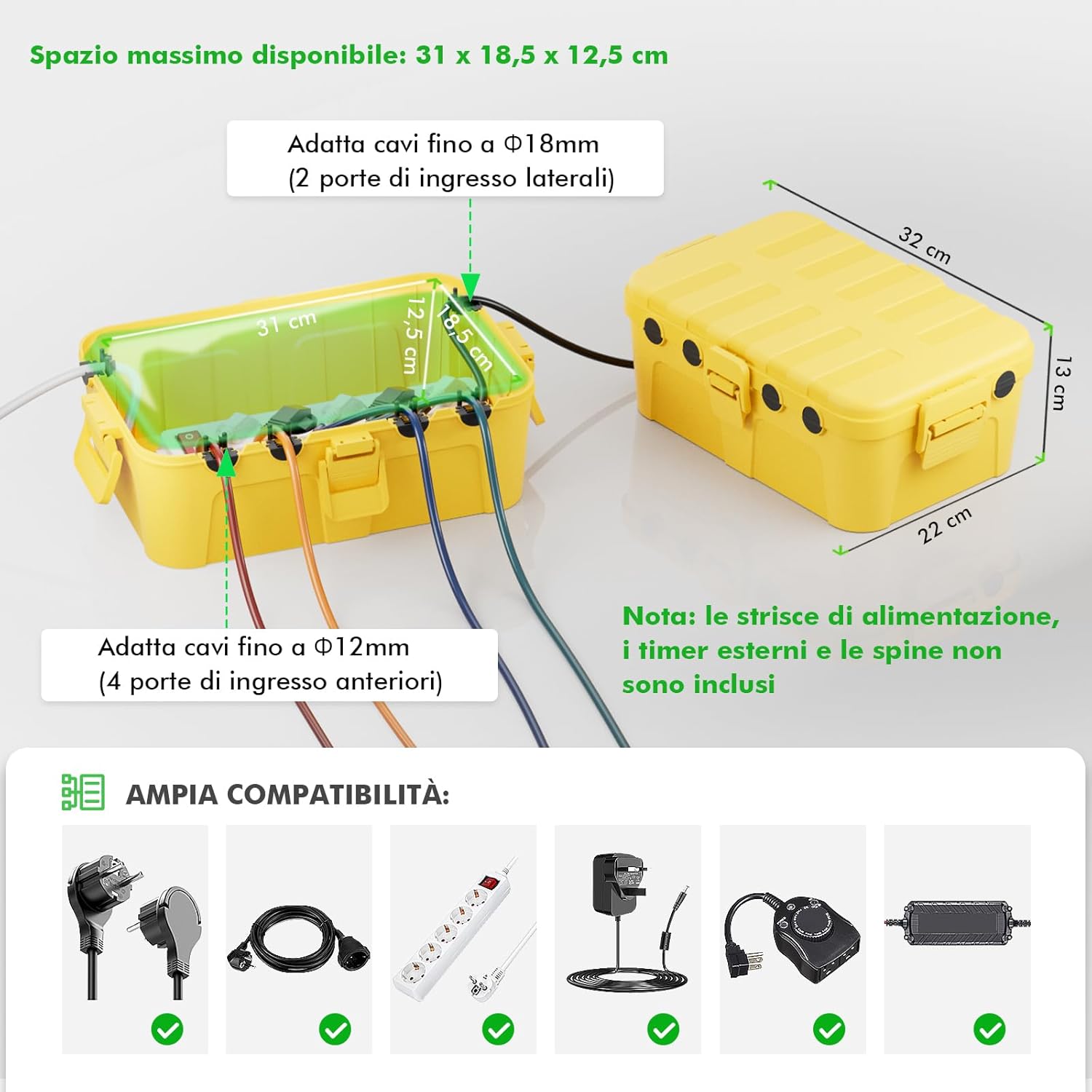 Restmo Scatola di Protezione Stagna IP54 Gialla - immagine 2