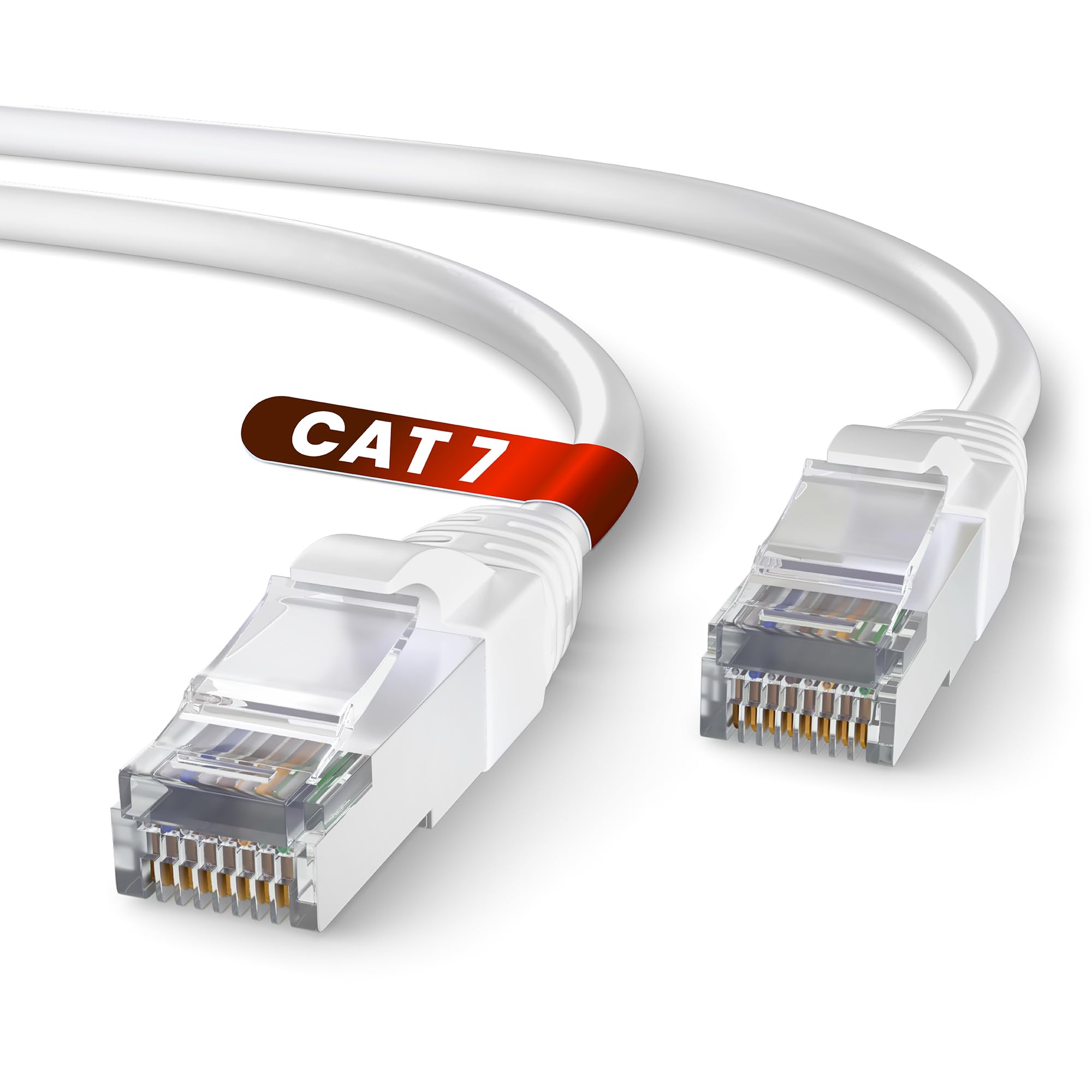 Mr. Tronic Cavo Ethernet Cat 7 da 25m, Bianco