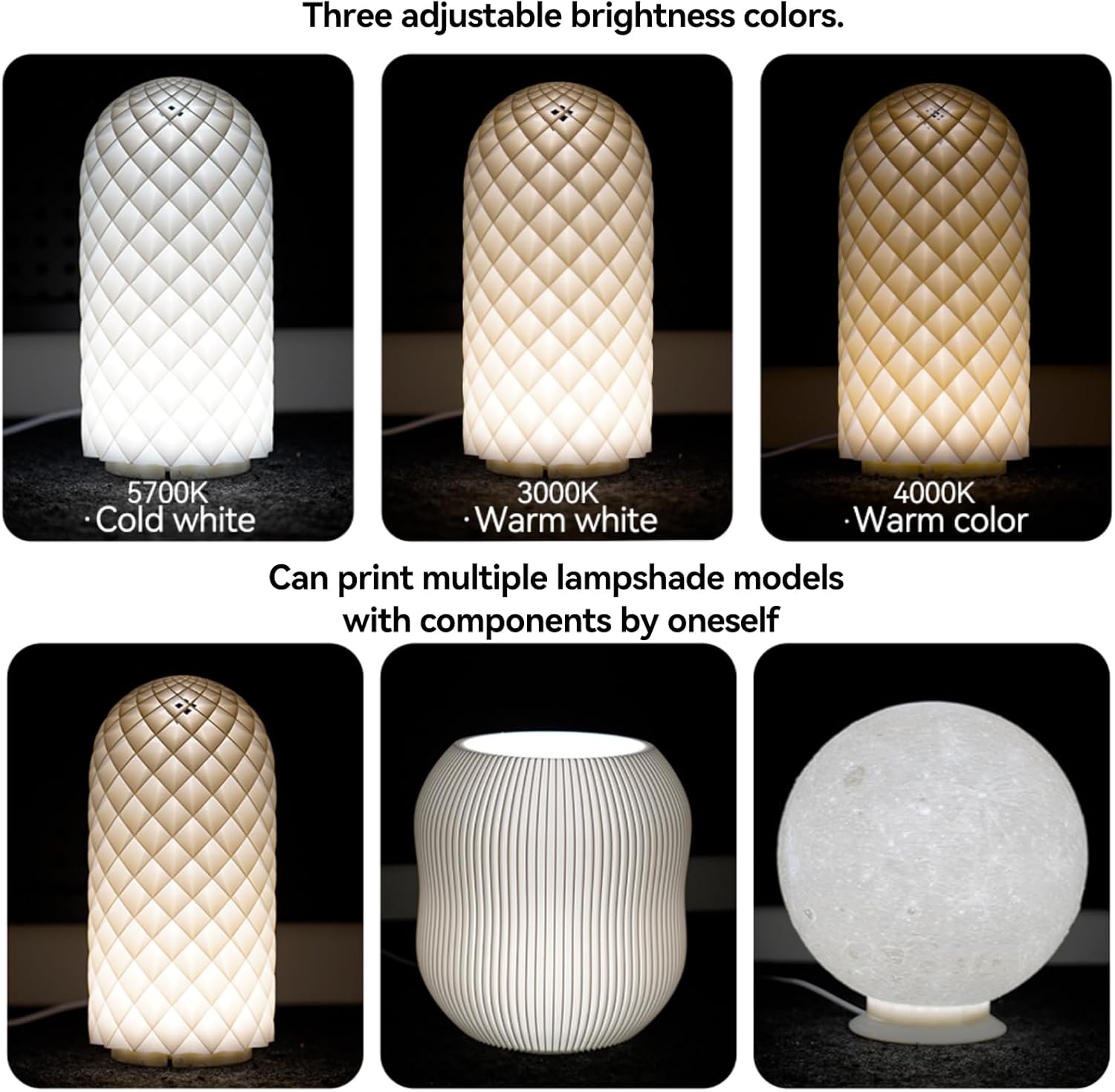 Set di Lampade a LED 001 per Bambu Lab Makerworld (5 pezzi) - immagine 5