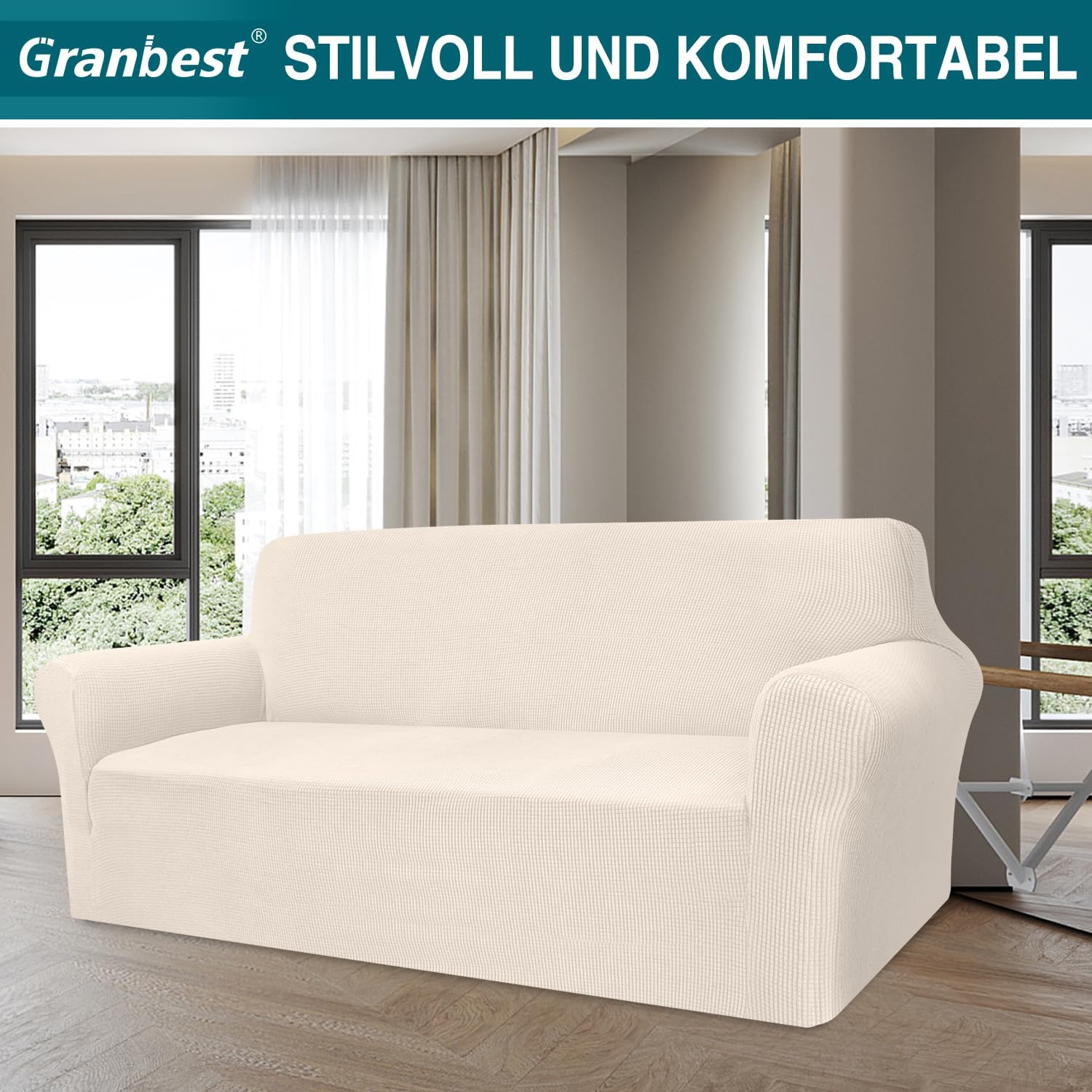 Granbest Copridivano Jacquard ad Alta Elasticità - immagine 2