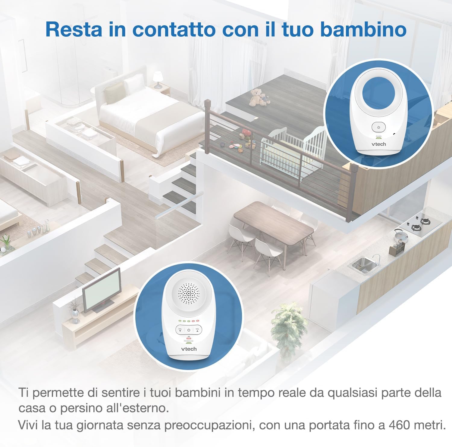 Vtech BM1120 Monitor Audio per Bambini - immagine 3