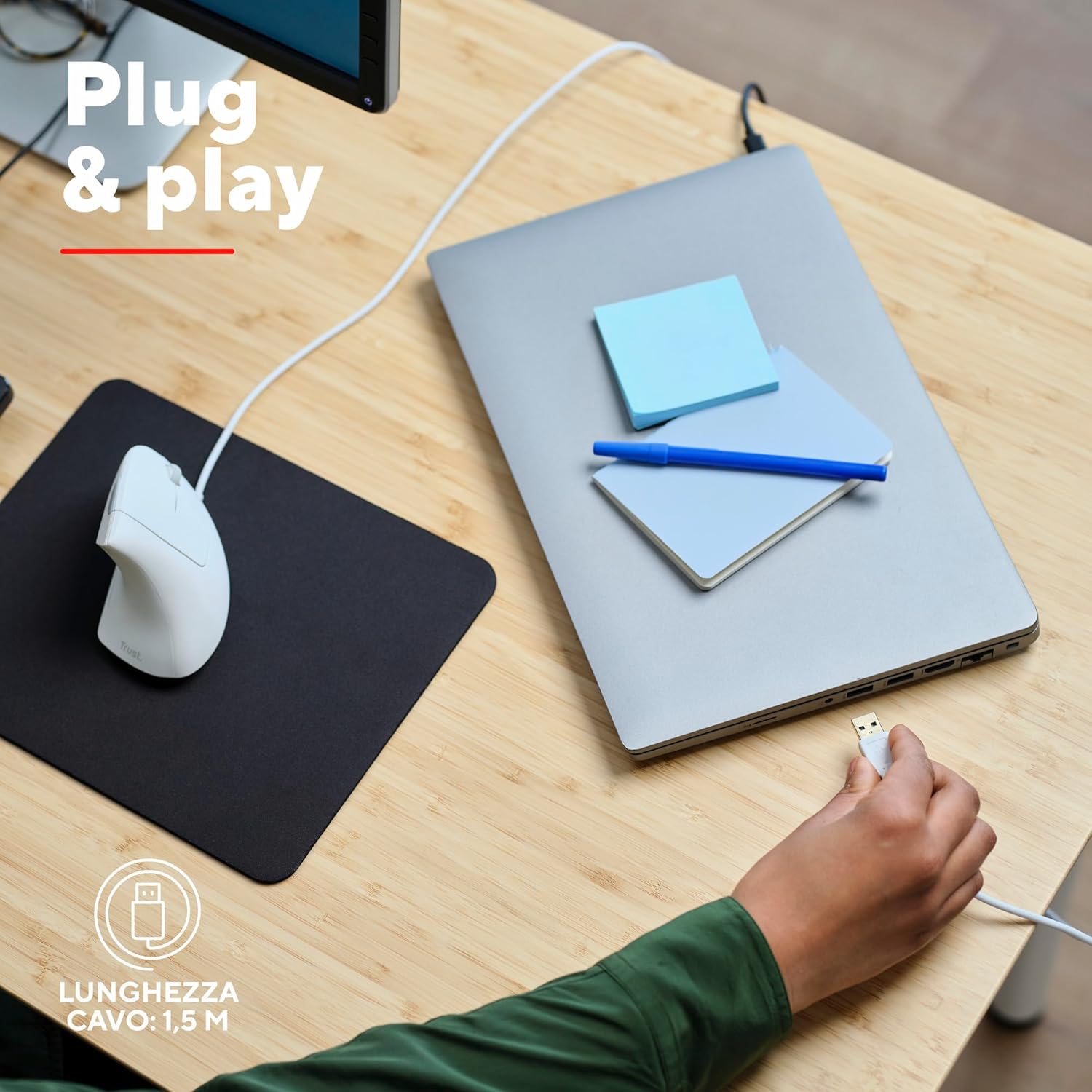 Trust Verto Ergonomic Mouse One Size - immagine 5