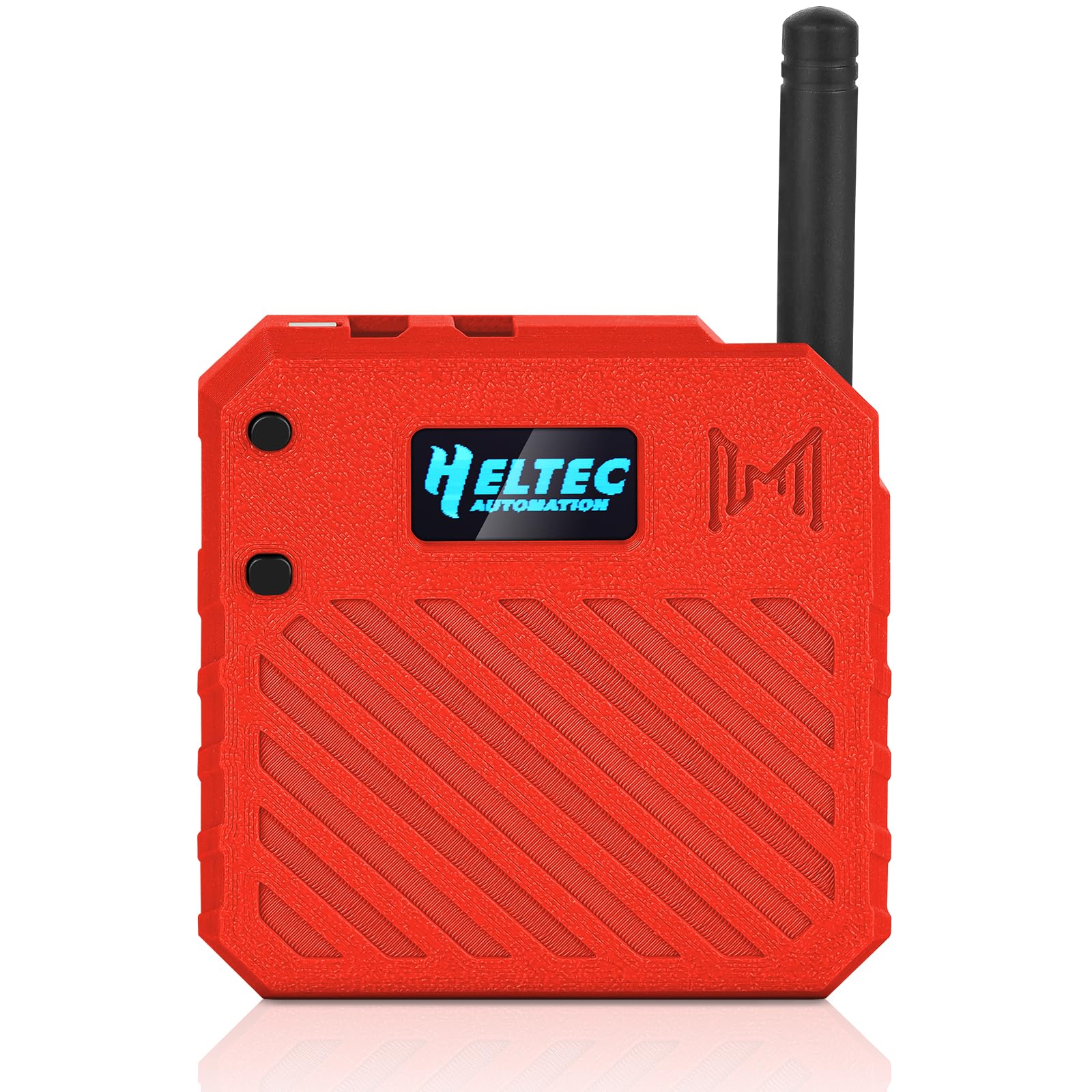 1 confezione ESP32 per alloggiamento Heltec V3, scheda di sviluppo LoRa, alloggiamento mesh con connettore antenna e interfaccia di tipo C, (N33, rosso)