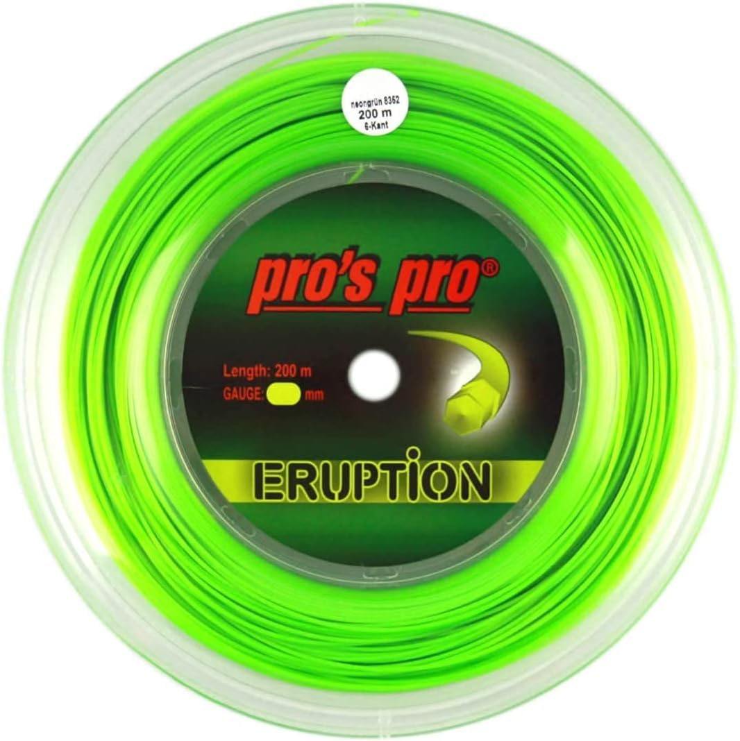 Generisch Pros Pro Eruption - Corda da Tennis 200m, Verde