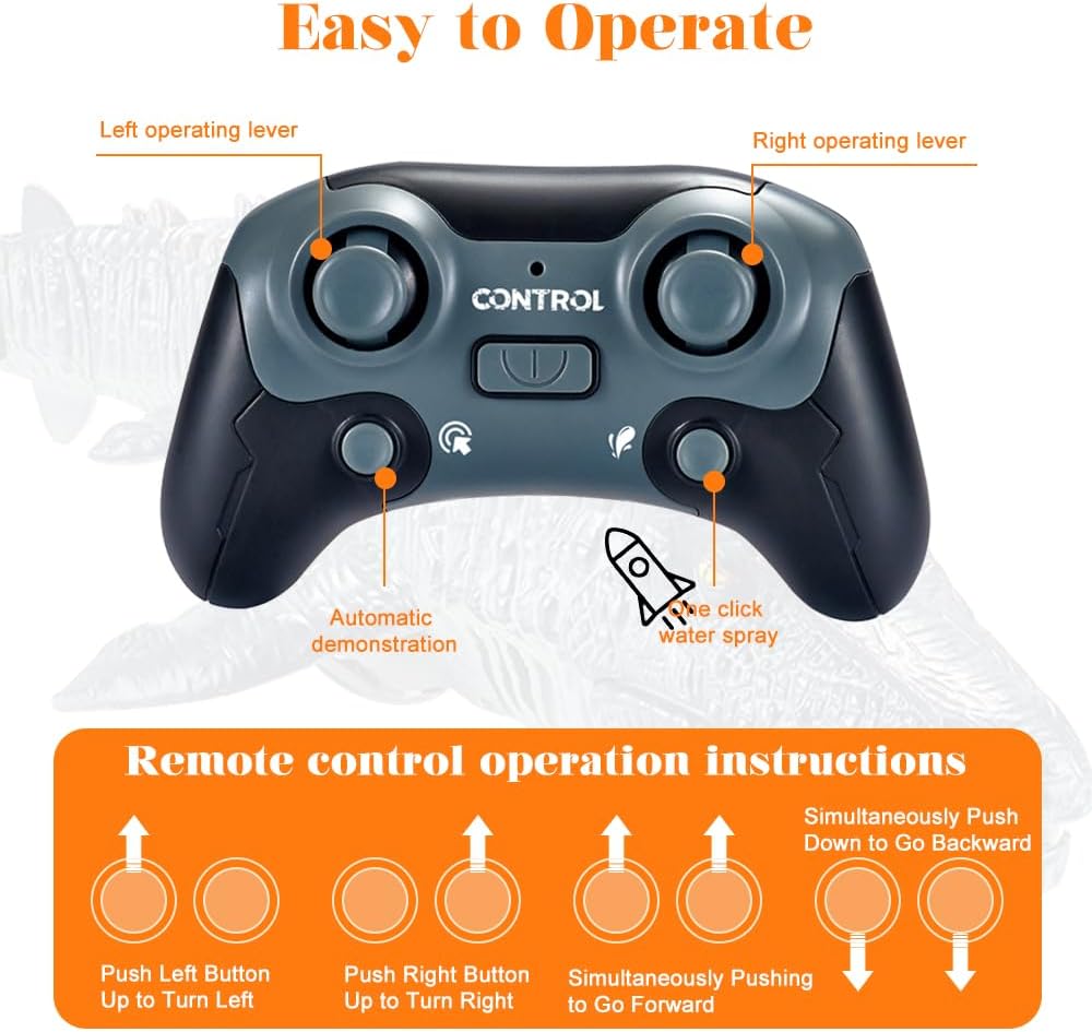 OBEST Barca Telecomandata RC Mosasaurus 2.4GHz - immagine 5