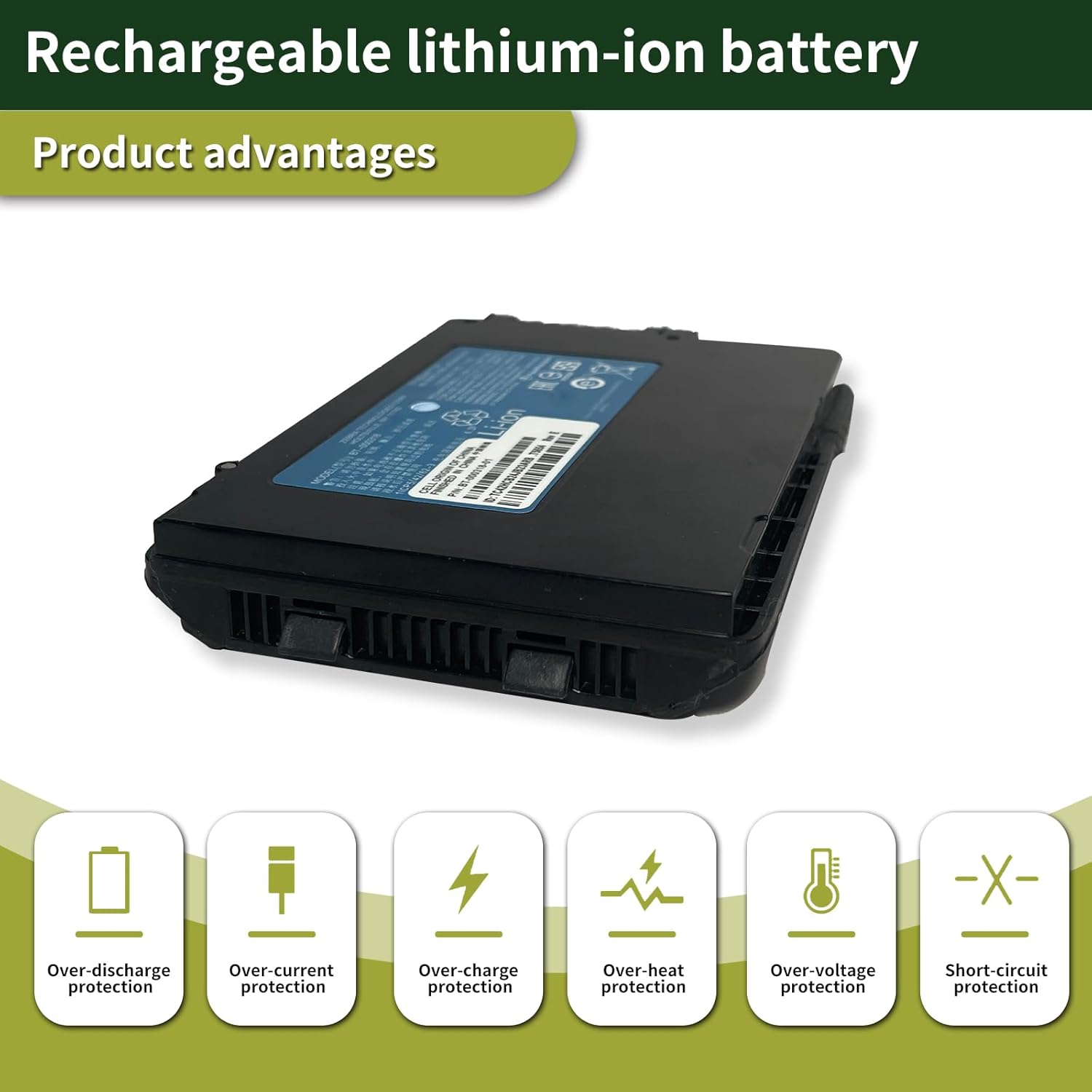 7xinbox 3,7V 4500mAh BT-000318-01 Batteria di Ricambio - immagine 3
