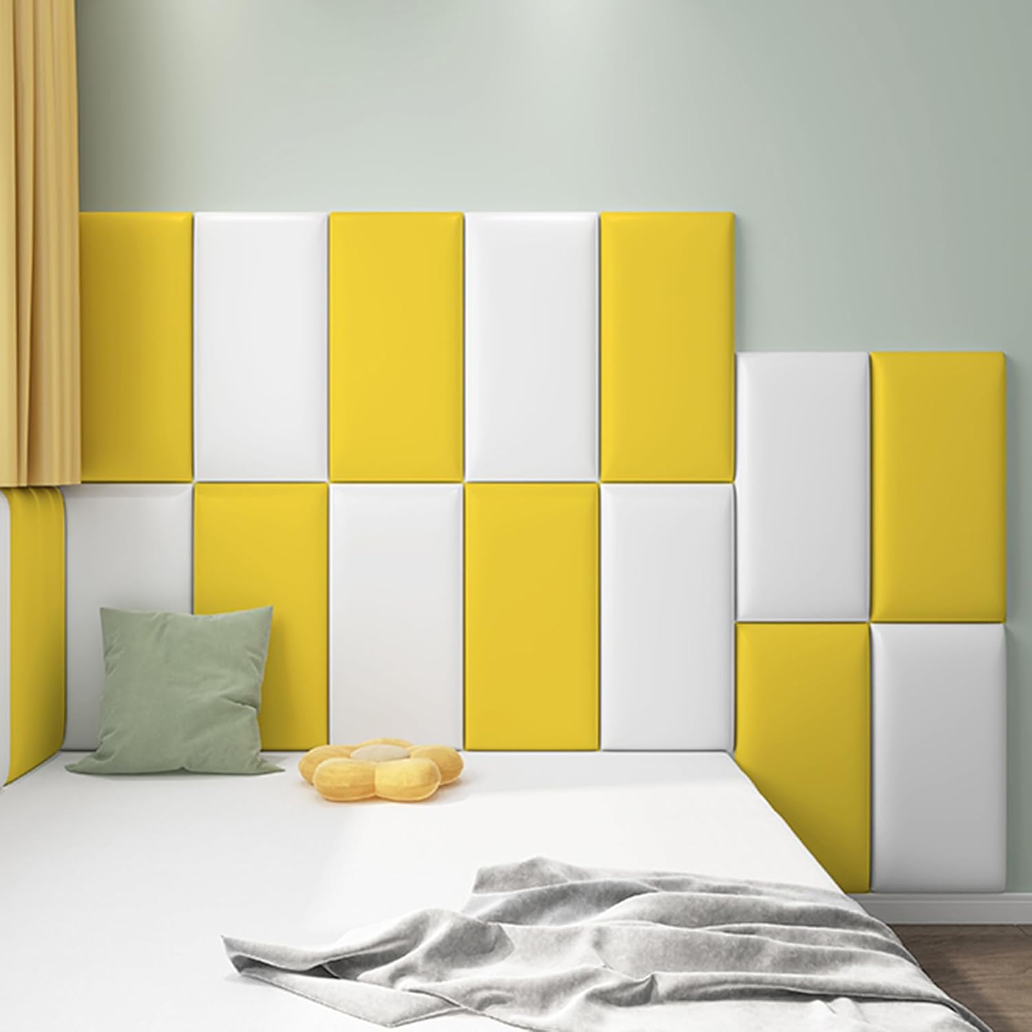 Pannelli da Parete 3D Anti-Collisione Softpack (Bianco, 4 pezzi) - immagine 5