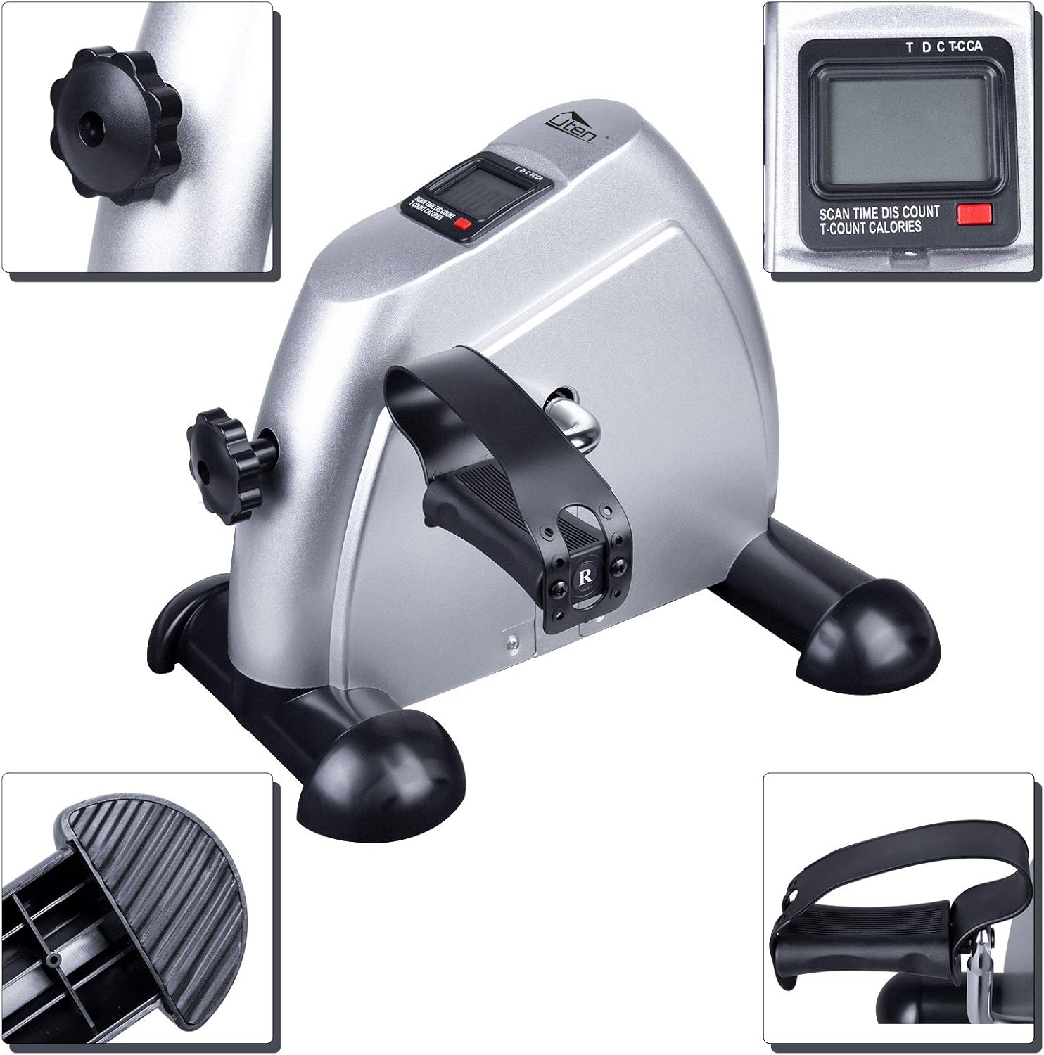 Mini Cyclette Pieghevole Uten con Tappetino Antiscivolo - immagine 7