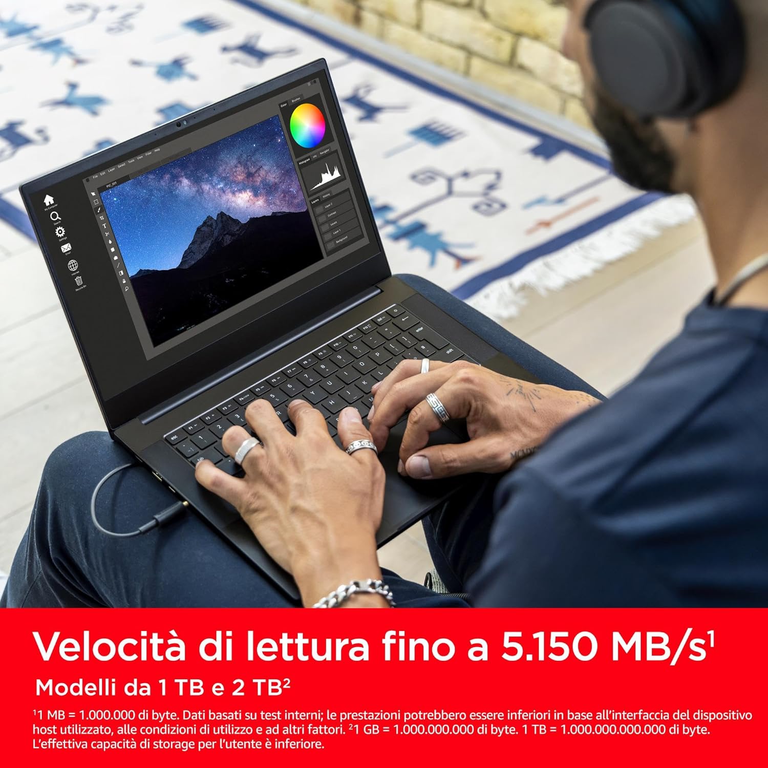 Sandisk Extreme 500GB M.2 2280 PCIe Gen 4 NVMe SSD - immagine 2