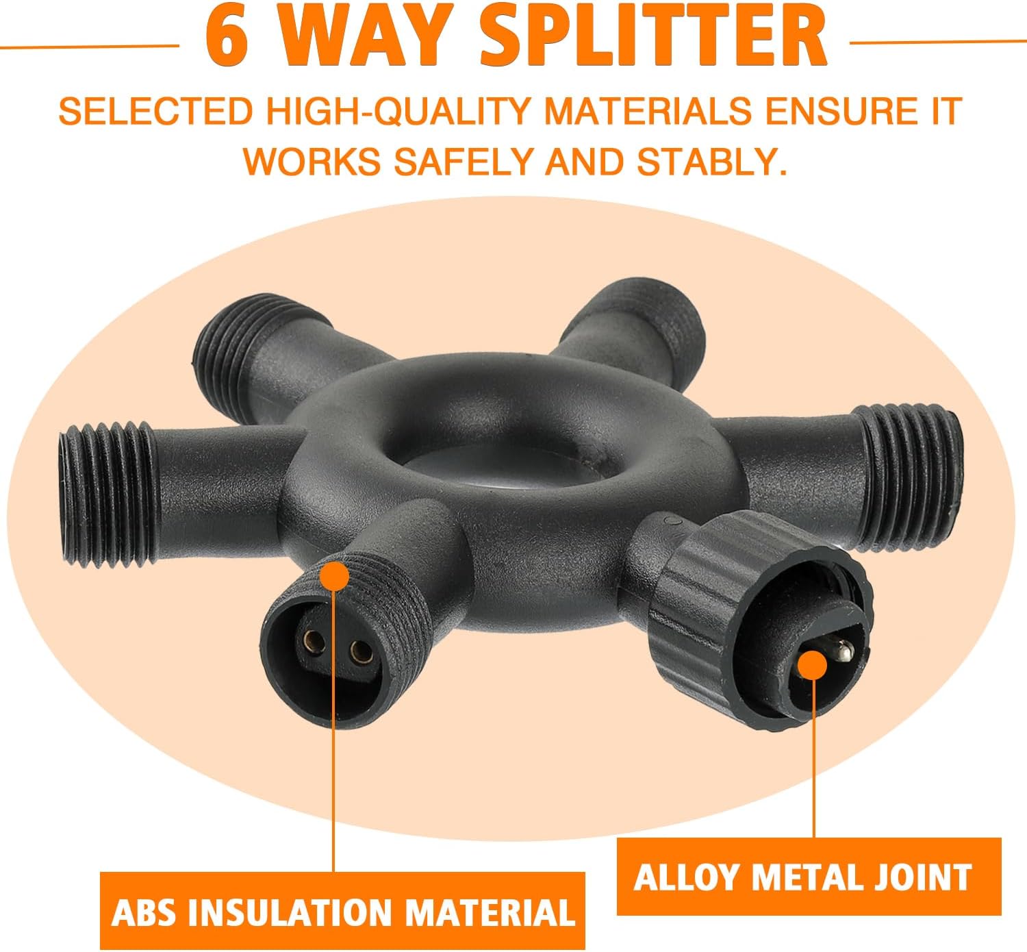 Huarew Connettore Luci Natale 2 Pin IP65 - immagine 4