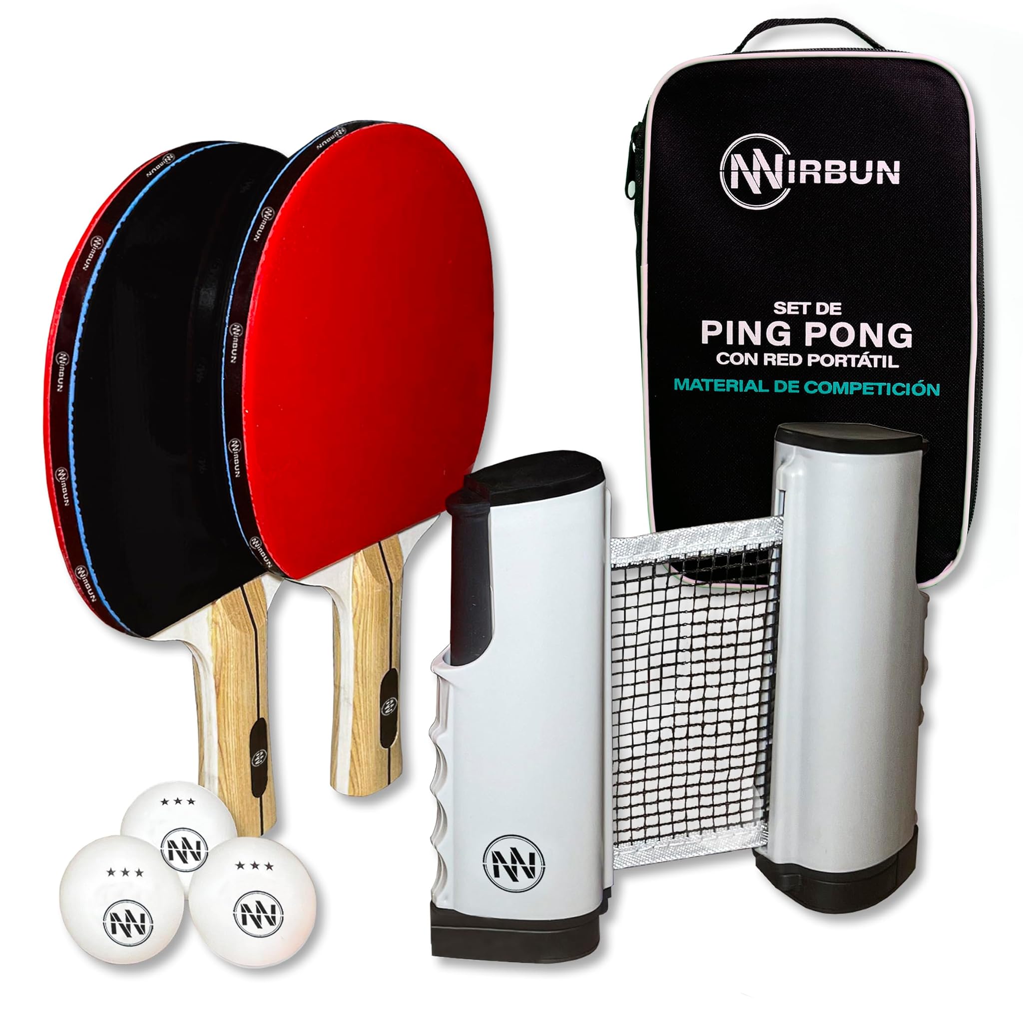 Set Ping Pong con Rete Estensibile Professionale