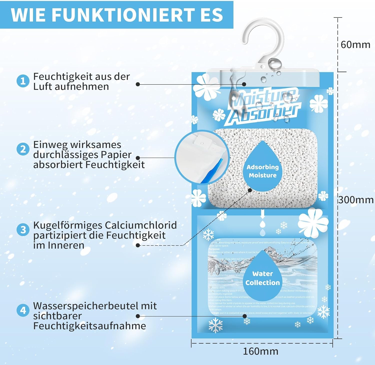 Deumidificatore Sospeso 230g - 10 Pezzi - immagine 6