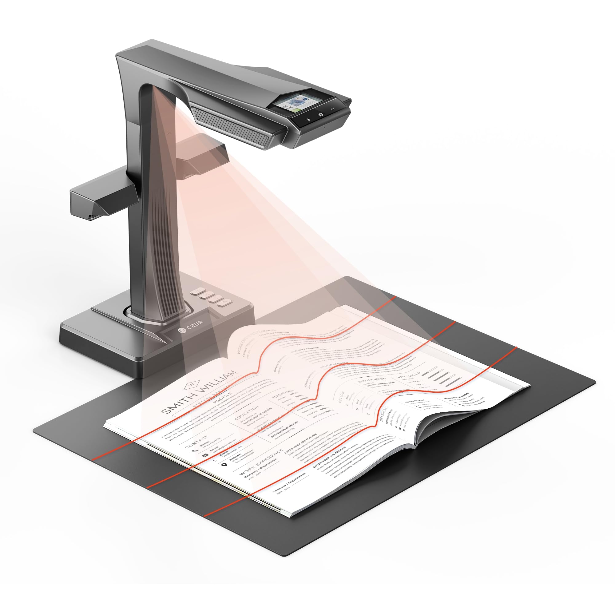 Czur 16MP Scanner per Libri Professionali con OCR