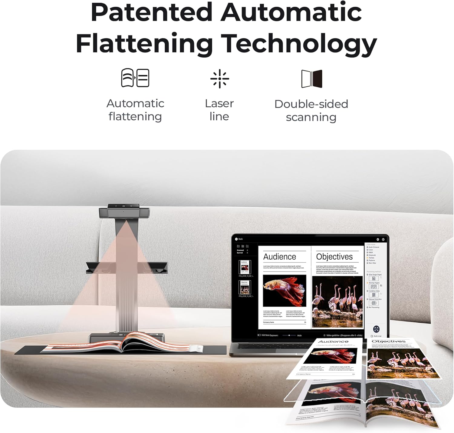 Czur 16MP Scanner per Libri Professionali con OCR - immagine 2