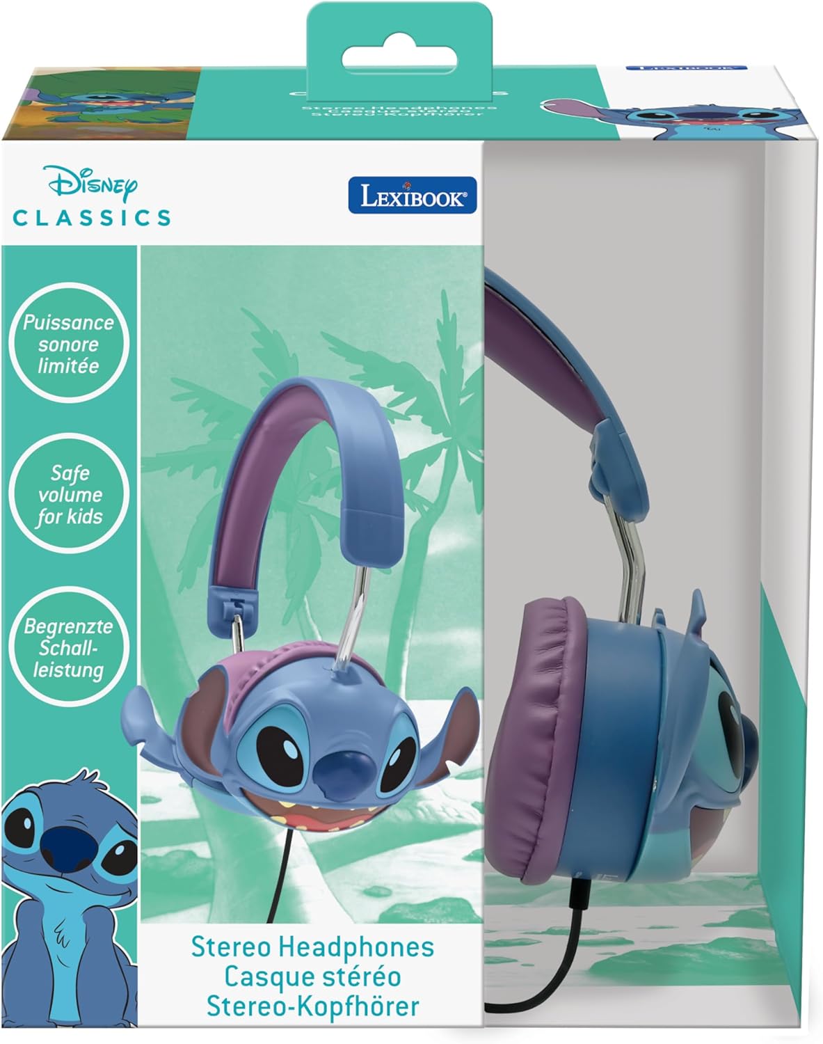 Lexibook Disney Stitch - Cuffie Stereo Cablate 3D - immagine 6