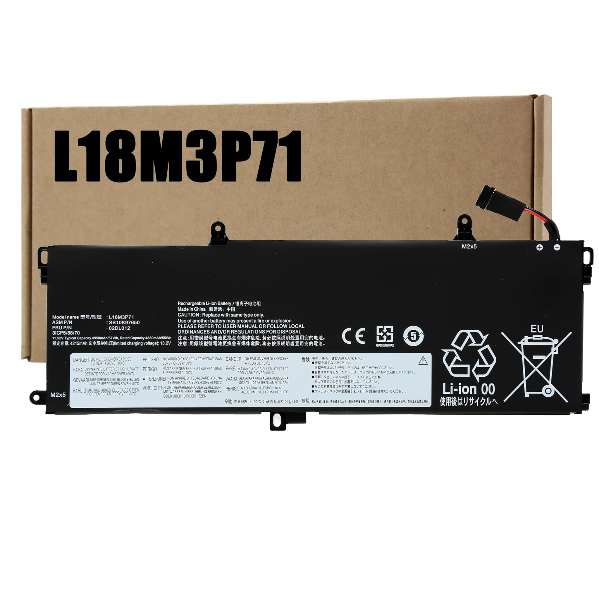 Blesys L18M3P71 Batteria 57Wh per Lenovo ThinkPad