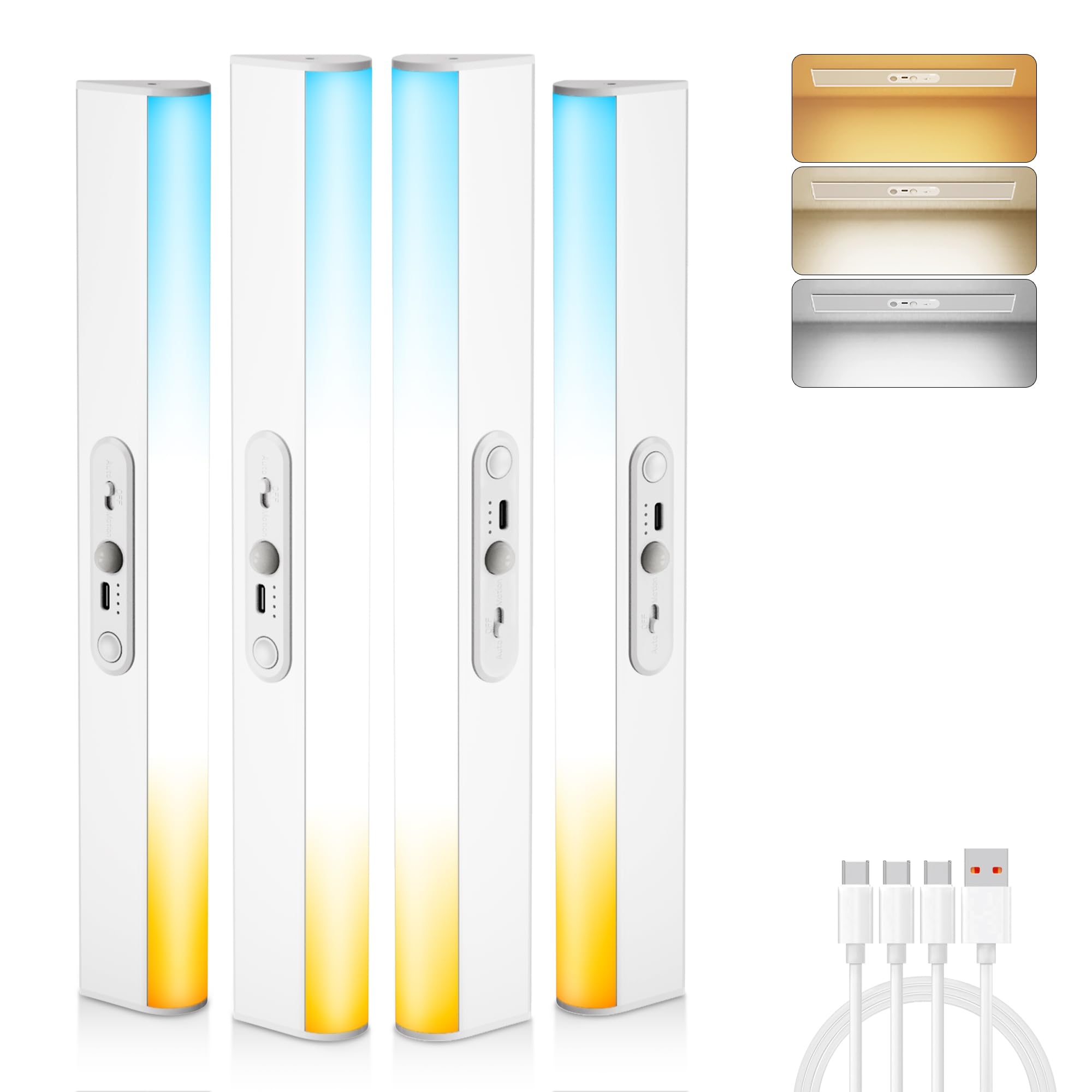 Lampada LED Sottopensile con Sensore di Movimento 60 LED