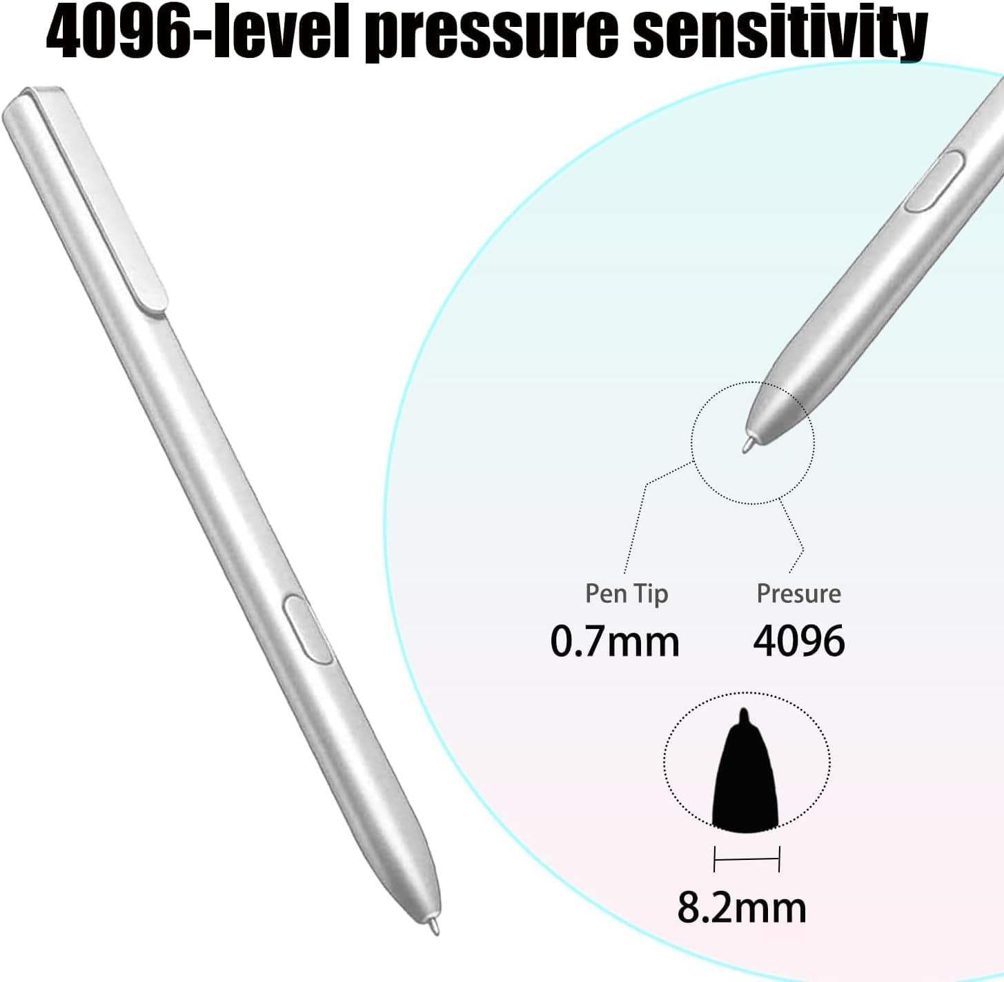 Penna Stilo per BOOX Note Air3C, 3 B/W, Air 2/2 Plus, Argento - immagine 3