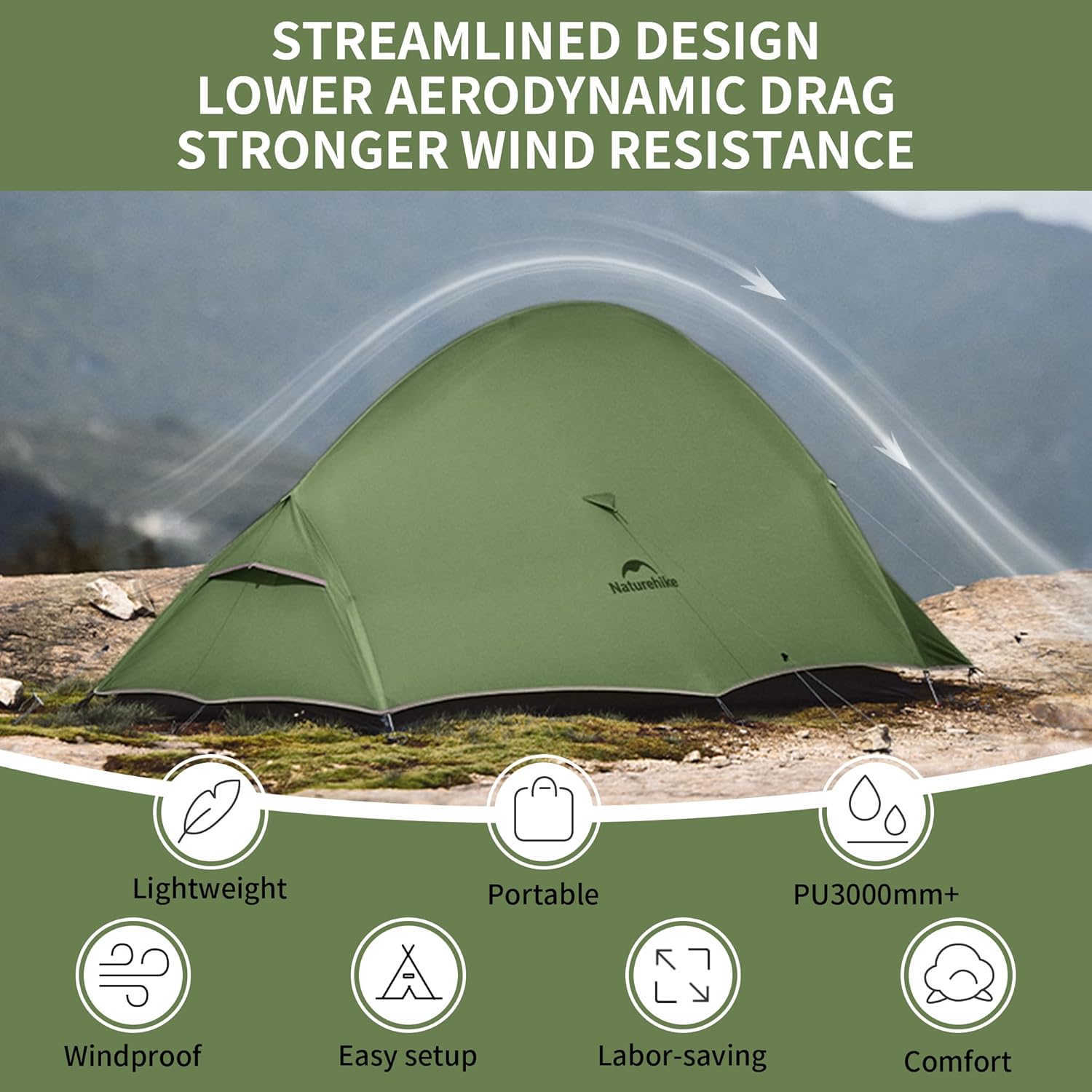 Naturehike Cloud Up Pro 2 - Tenda Campeggio Leggera - immagine 3