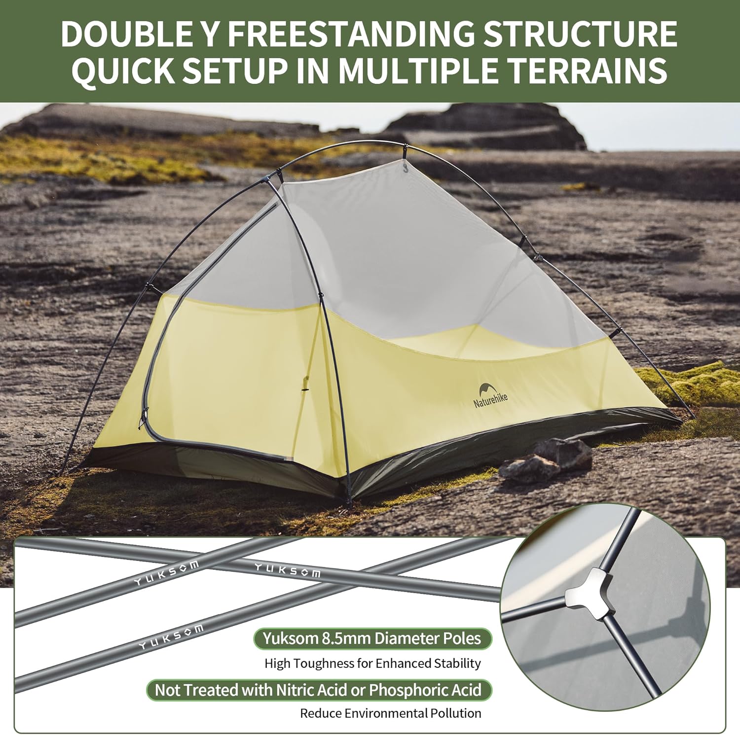 Naturehike Cloud Up Pro 2 - Tenda Campeggio Leggera - immagine 4