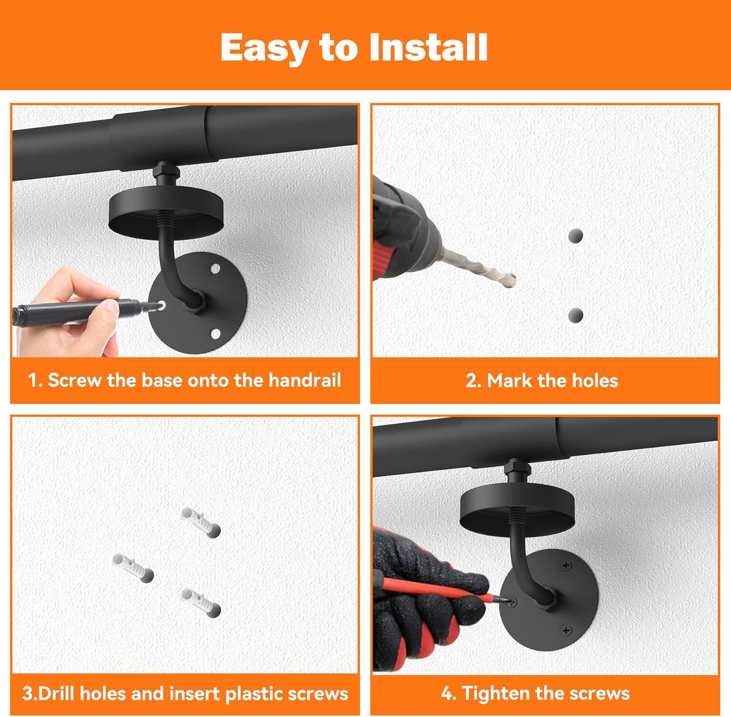 Corrimano Industriale in Metallo 365cm - immagine 5