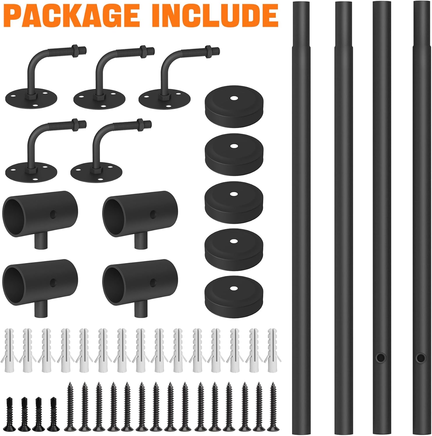Corrimano Industriale in Metallo 365cm - immagine 6