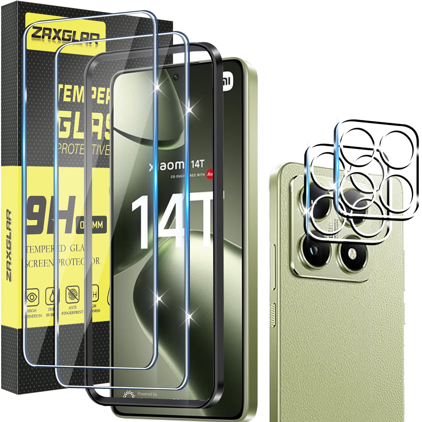 Zaxglar Pellicola Vetro Temperato per Xiaomi Mi 14T 5G