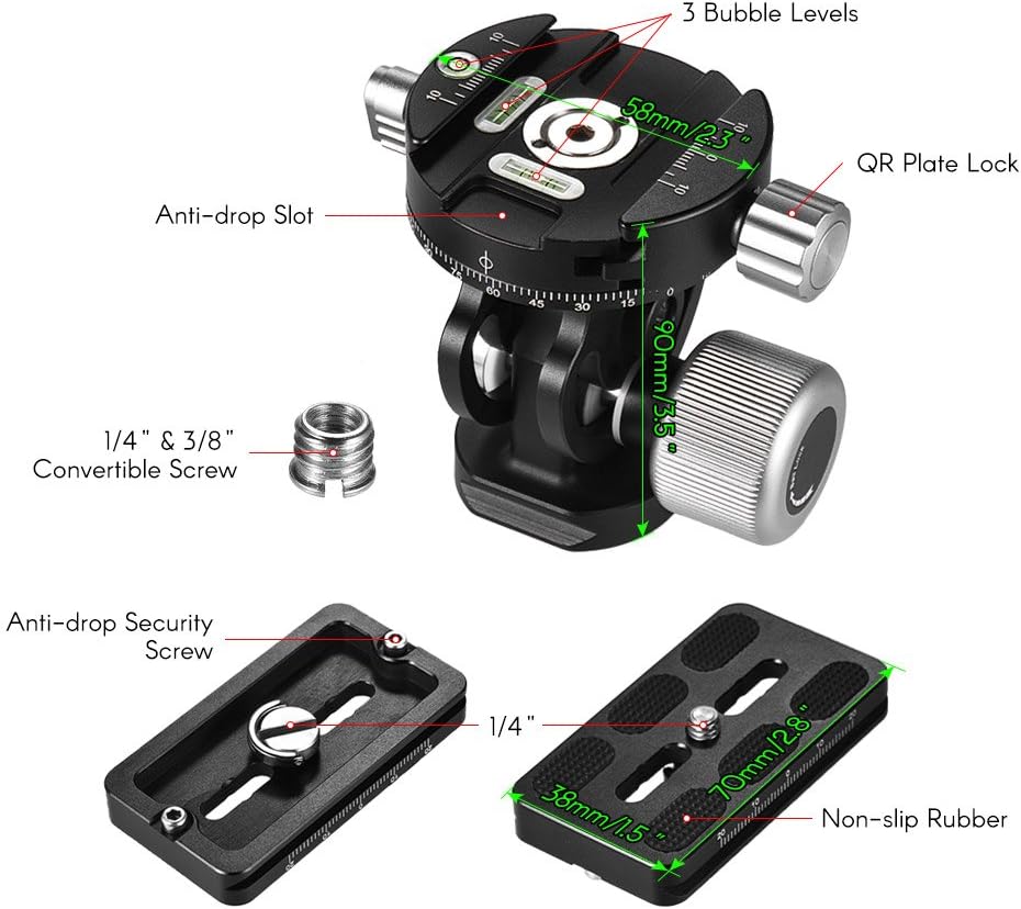 Andoer Testa Fluida per Treppiede Panoramica - immagine 3