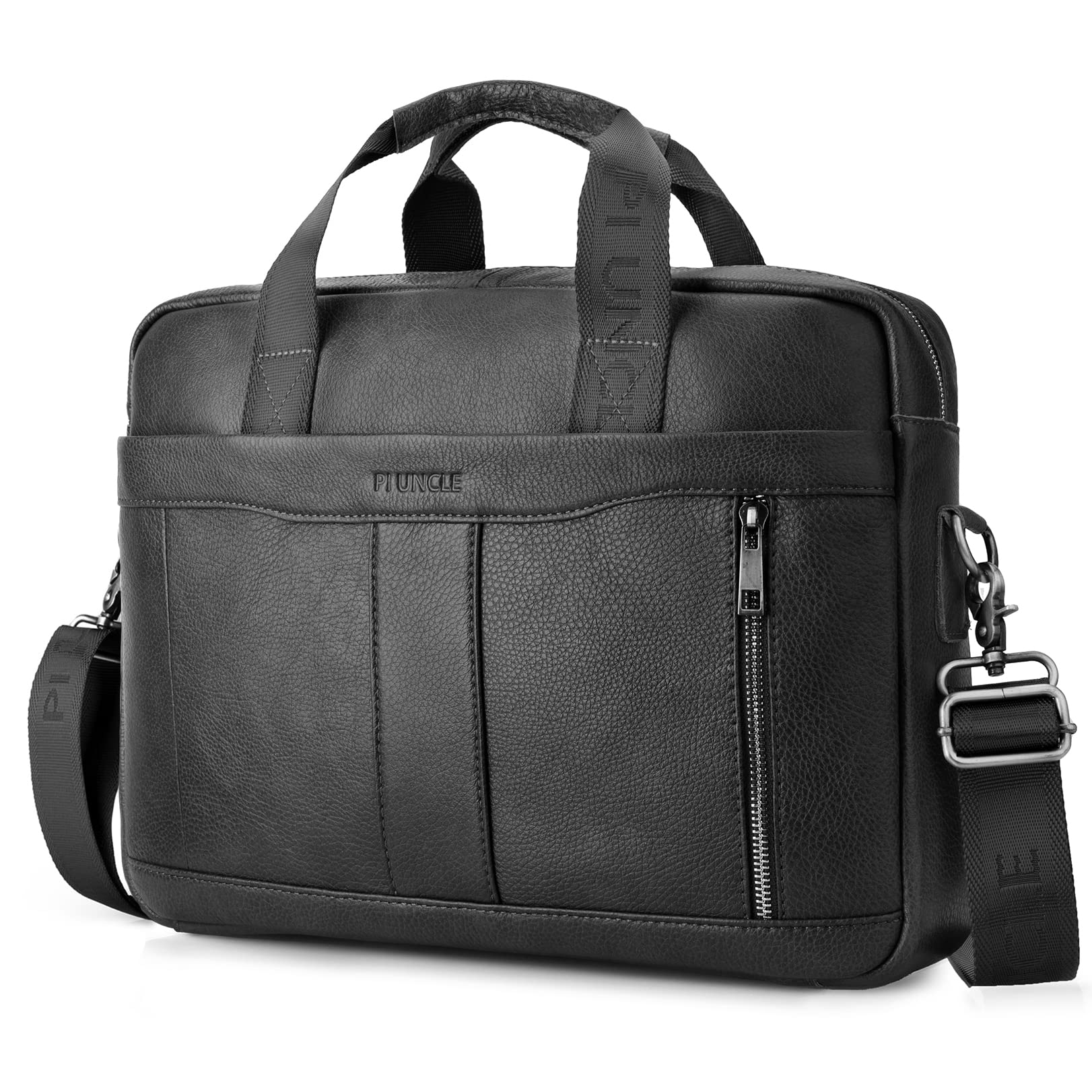 BAGZY Borsa a Tracolla in Pelle per PC 15.6 Pollici