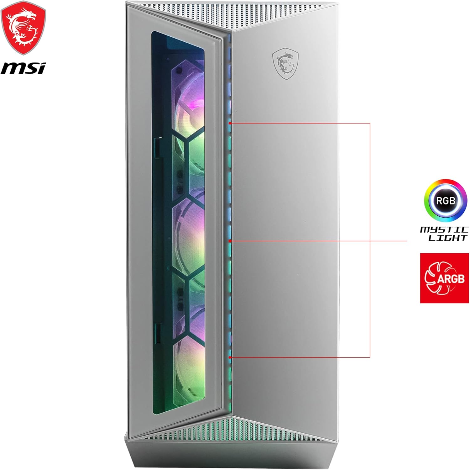 Msi MPG GUNGNIR 110R - Case PC Mid Tower - immagine 2