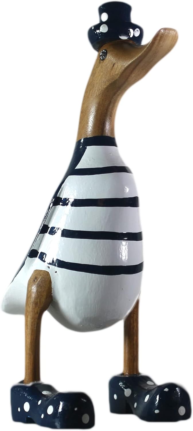 ART-CRAFT Anatra di Legno Decorazione Giardino 25cm - immagine 2