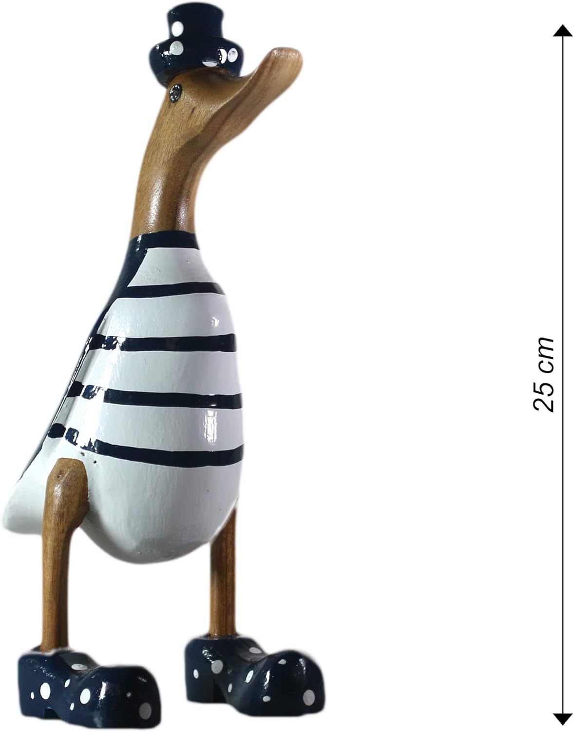 ART-CRAFT Anatra di Legno Decorazione Giardino 25cm - immagine 5