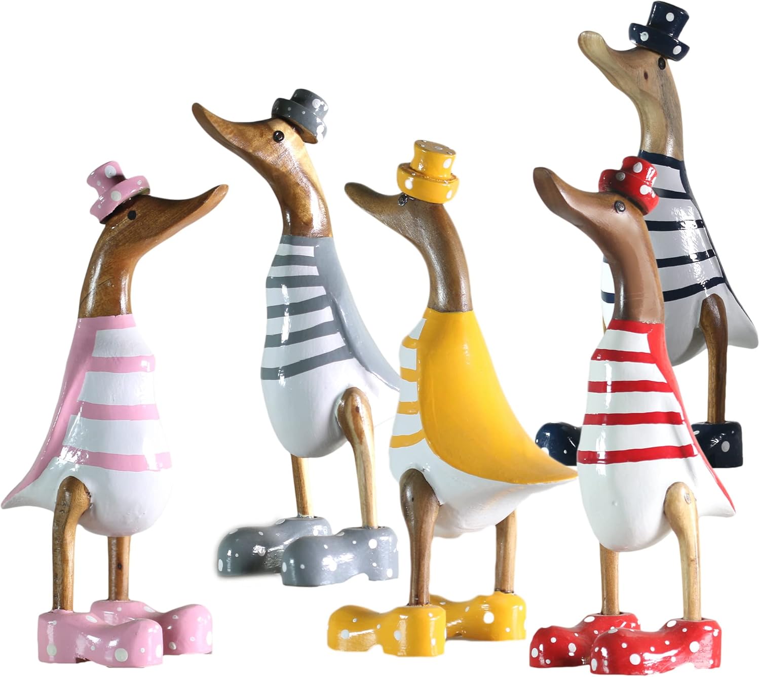 ART-CRAFT Anatra di Legno Decorazione Giardino 25cm - immagine 6