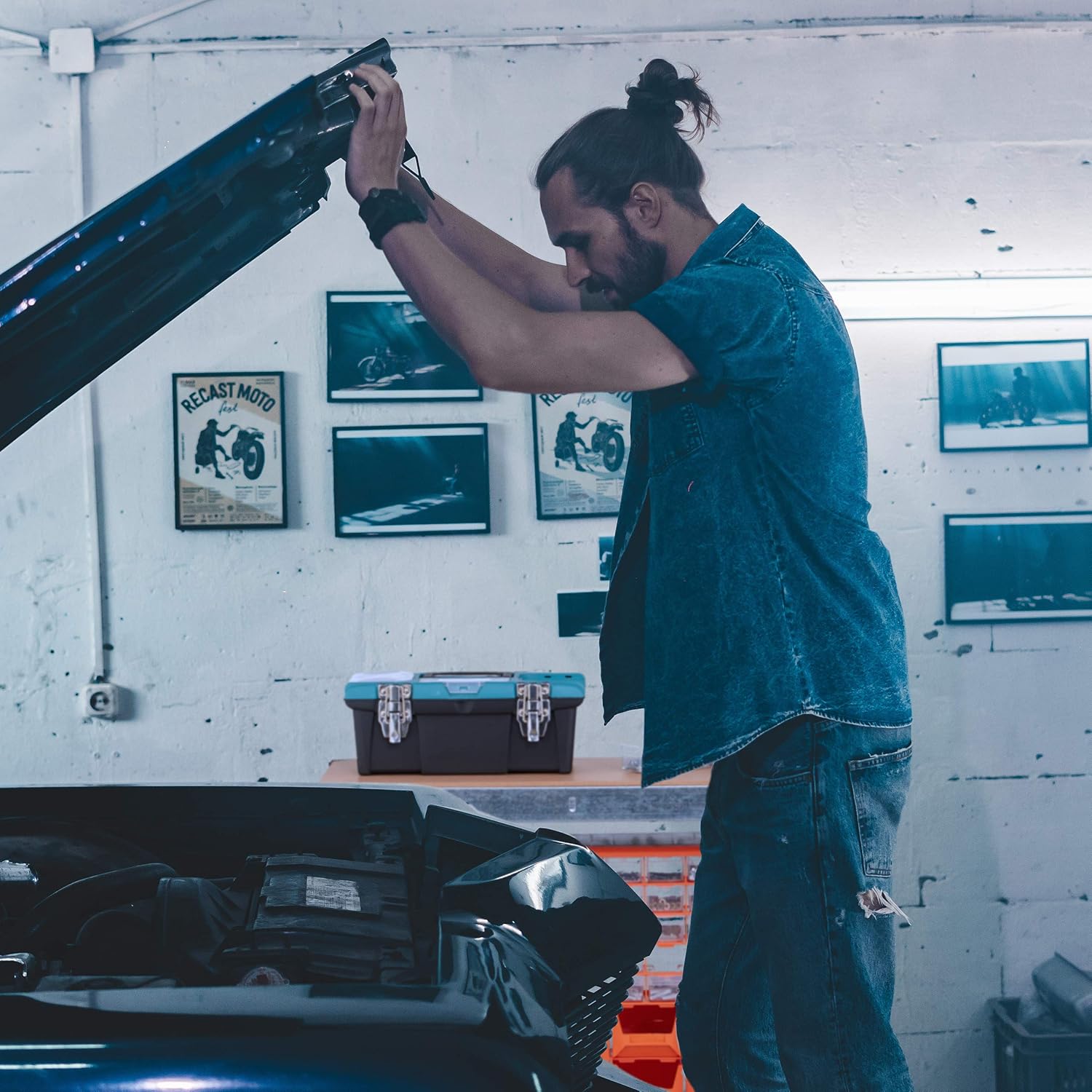 Relaxdays Scaffale in Metallo 150x70x30 cm, Argento - immagine 5