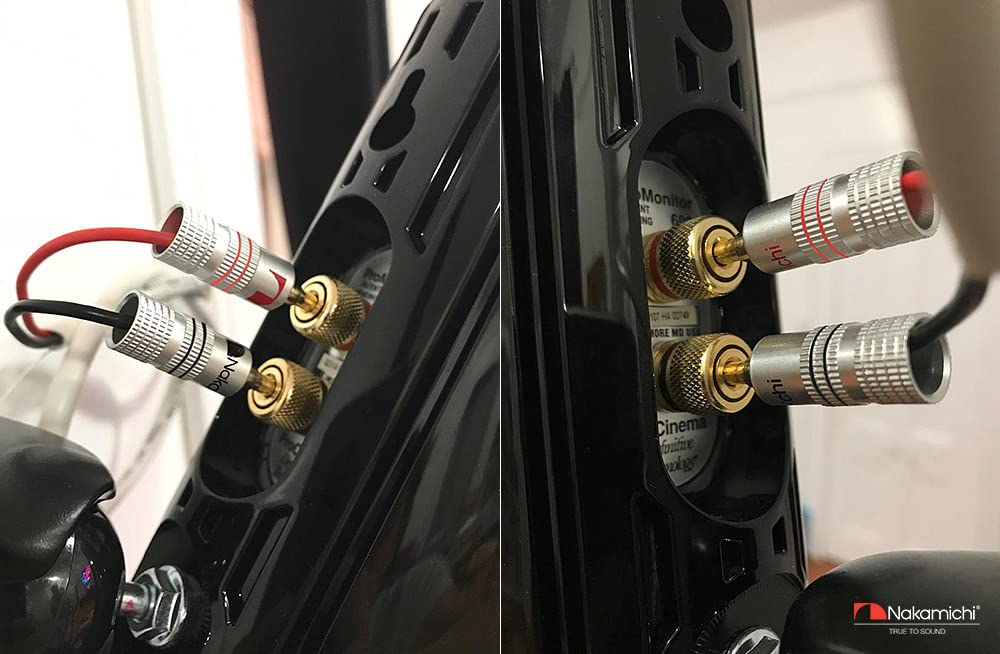 Nakamichi Connettori a Banana 4mm Placcati Oro 24K - 4 Pezzi - immagine 8