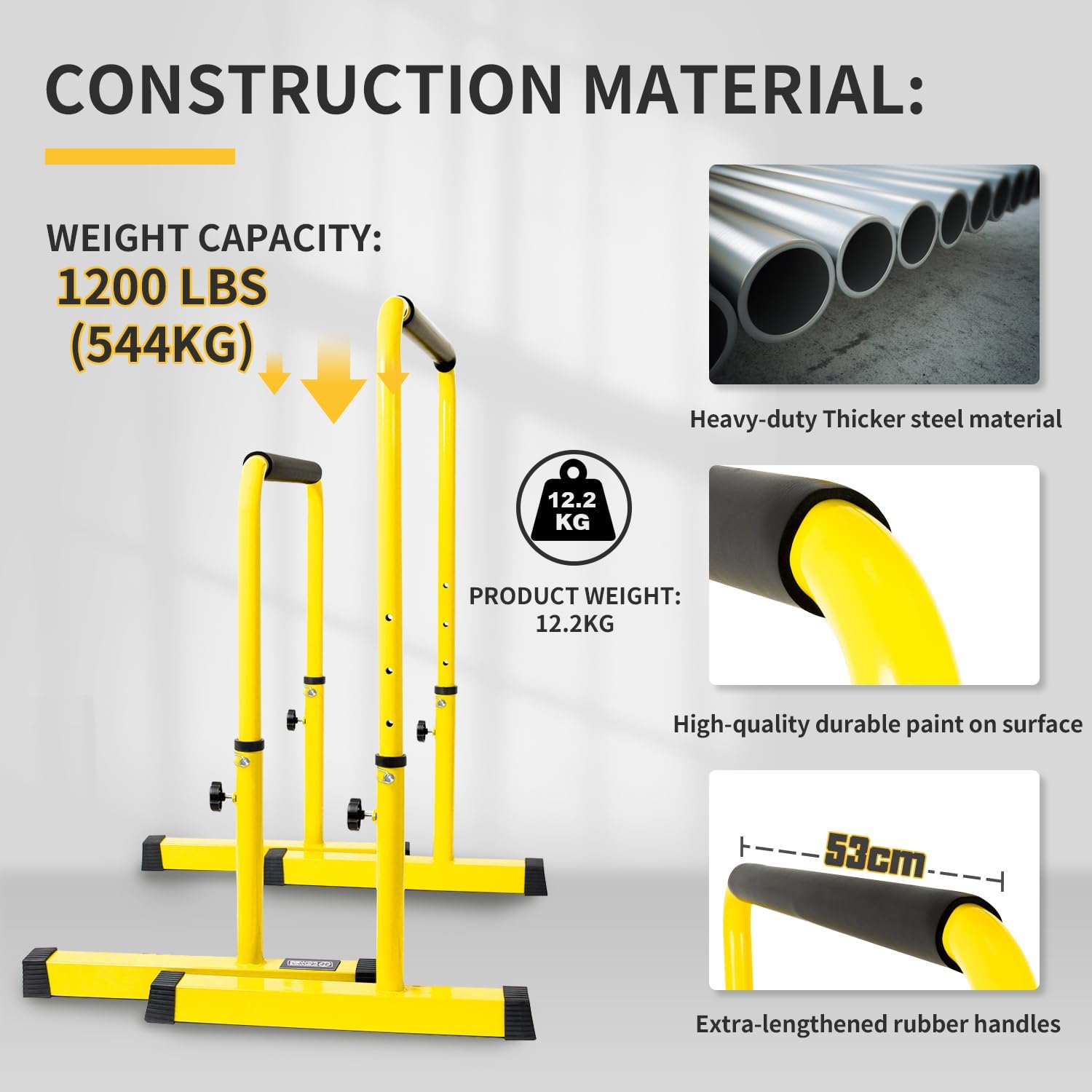 Power Guidance - Dip Bar Stand Station Regolabile - immagine 3