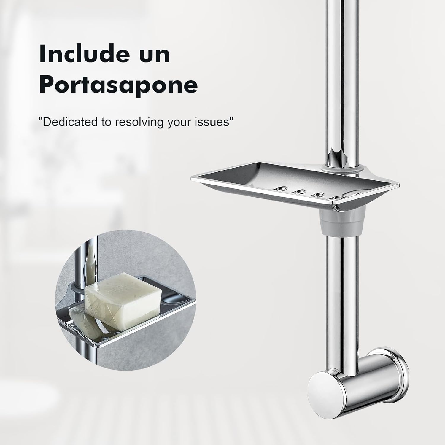 Ibergrif Barra di Scorrimento Doccia Regolabile - immagine 6