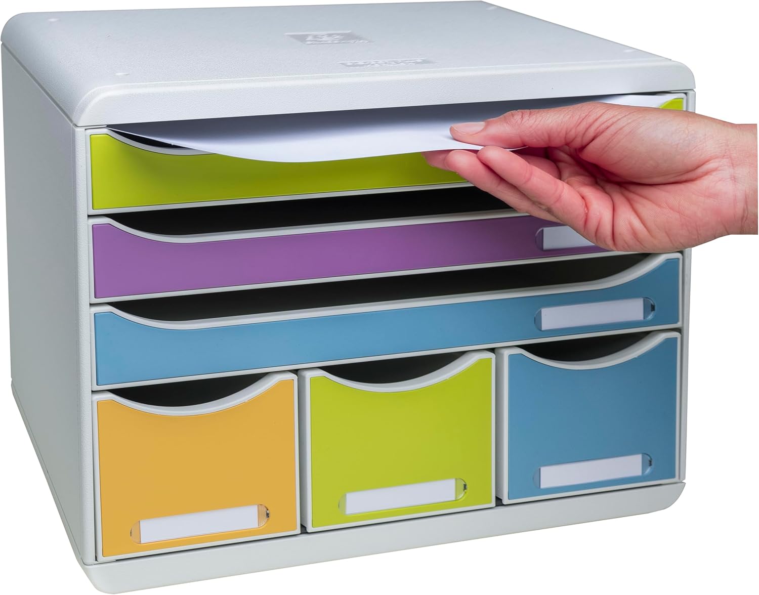 Exacompta STORE-BOX Pop N'Co - Cassettiera 6 Cassetti A4+ - immagine 3