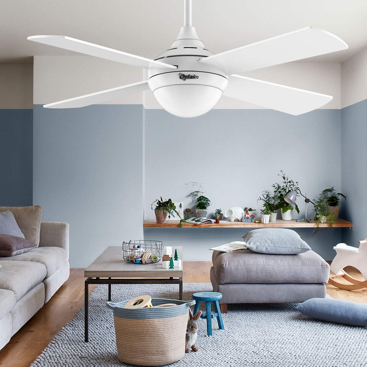 Ovlaim Ventilatore da Soffitto 122 cm con LED e Telecomando - immagine 6