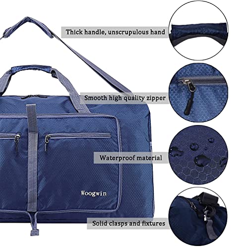 Borsone da Viaggio Pieghevole 60L Impermeabile - immagine 4