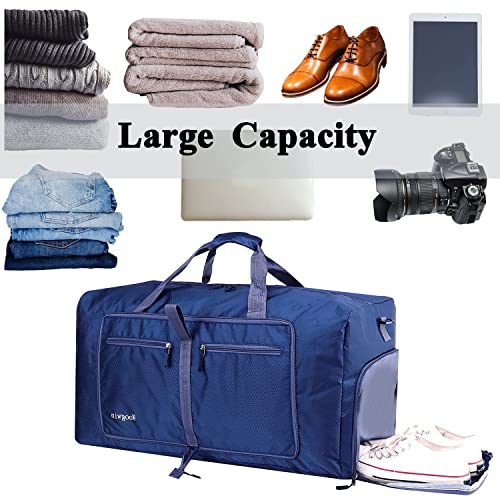 Borsone da Viaggio Pieghevole 60L Impermeabile - immagine 5