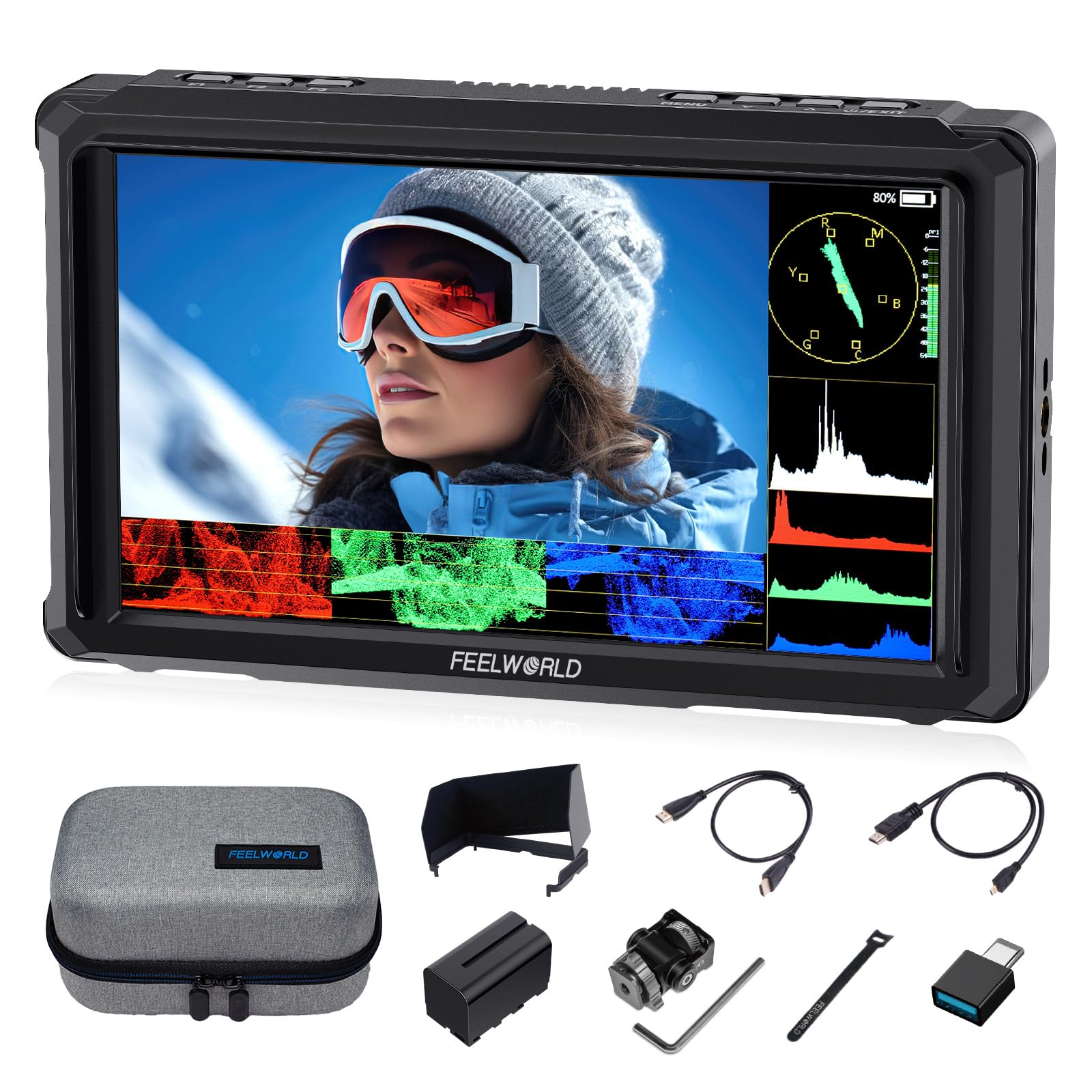 Feelworld FW568PRO 6 Pollici Monitor da Campo 1200nit